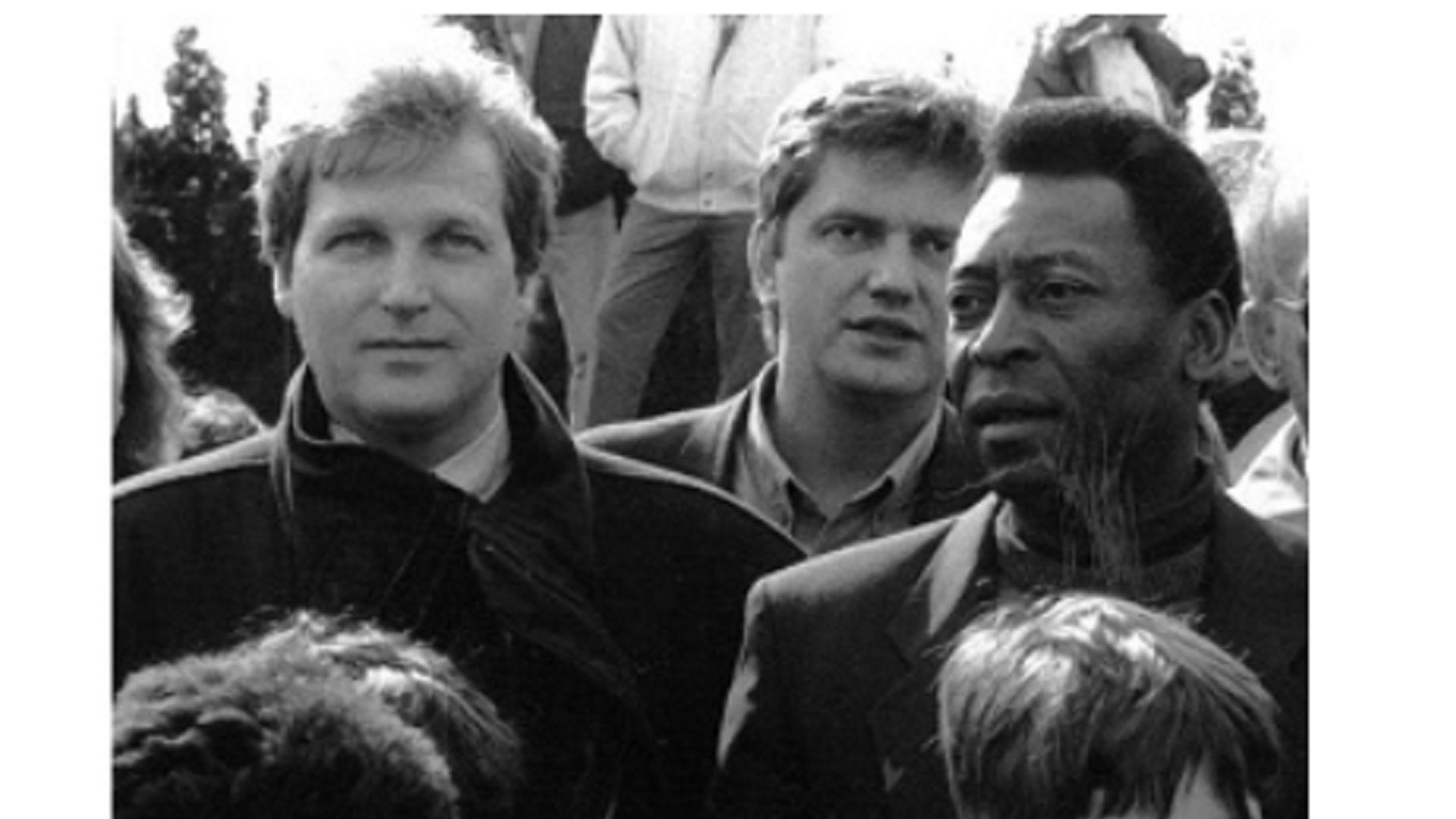 Didier Gosuin, Jean-Pierre Van Gorp et le roi Pelé.
