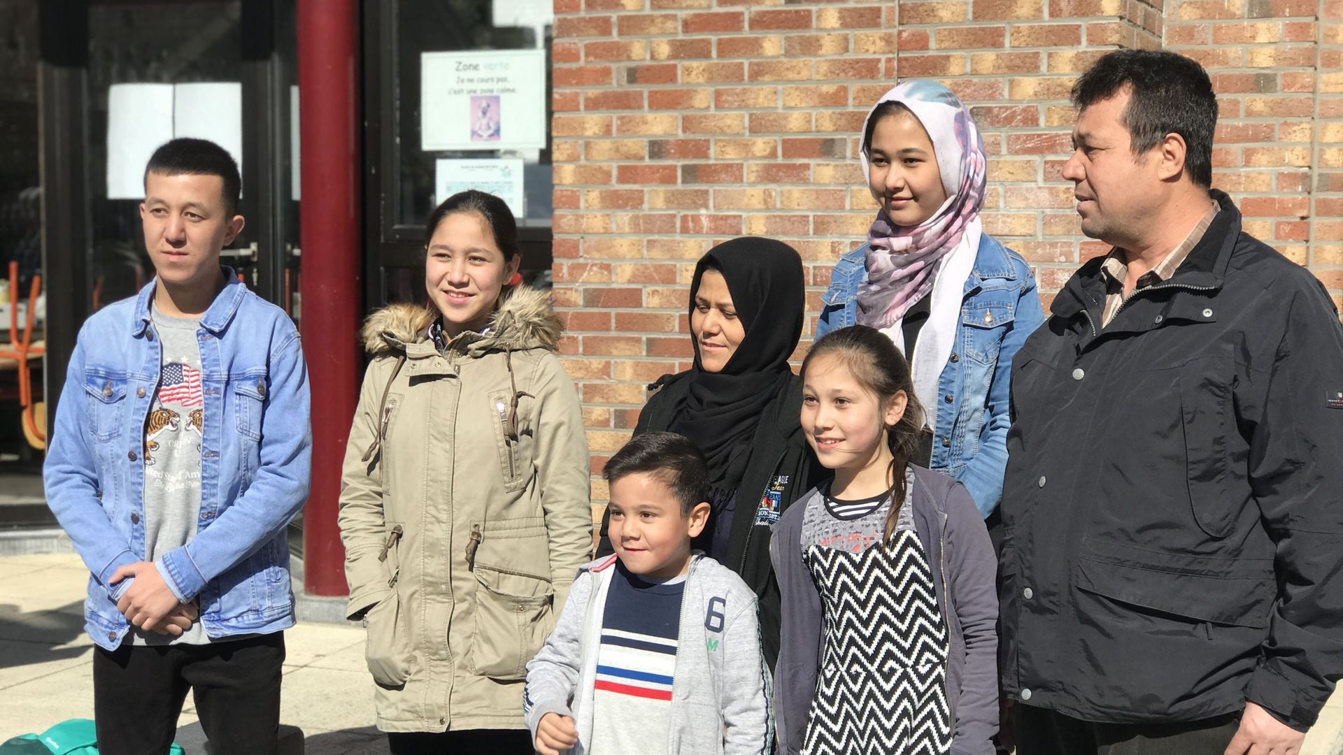 Abdul et Khadija Yusufi et leurs cinq enfants (de gauche à droite): Hussain, Fatima, Mohammad, Masha et Parasto