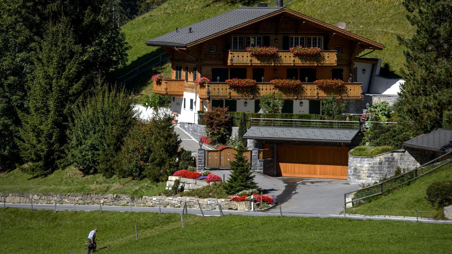 Le chalet de Johnny Hallyday à Gstaad