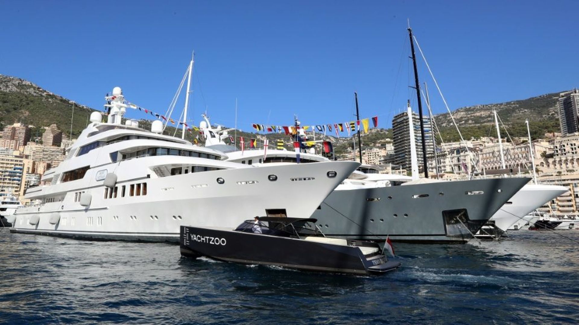 Des yachts dans le port de Monaco en septembre 2018