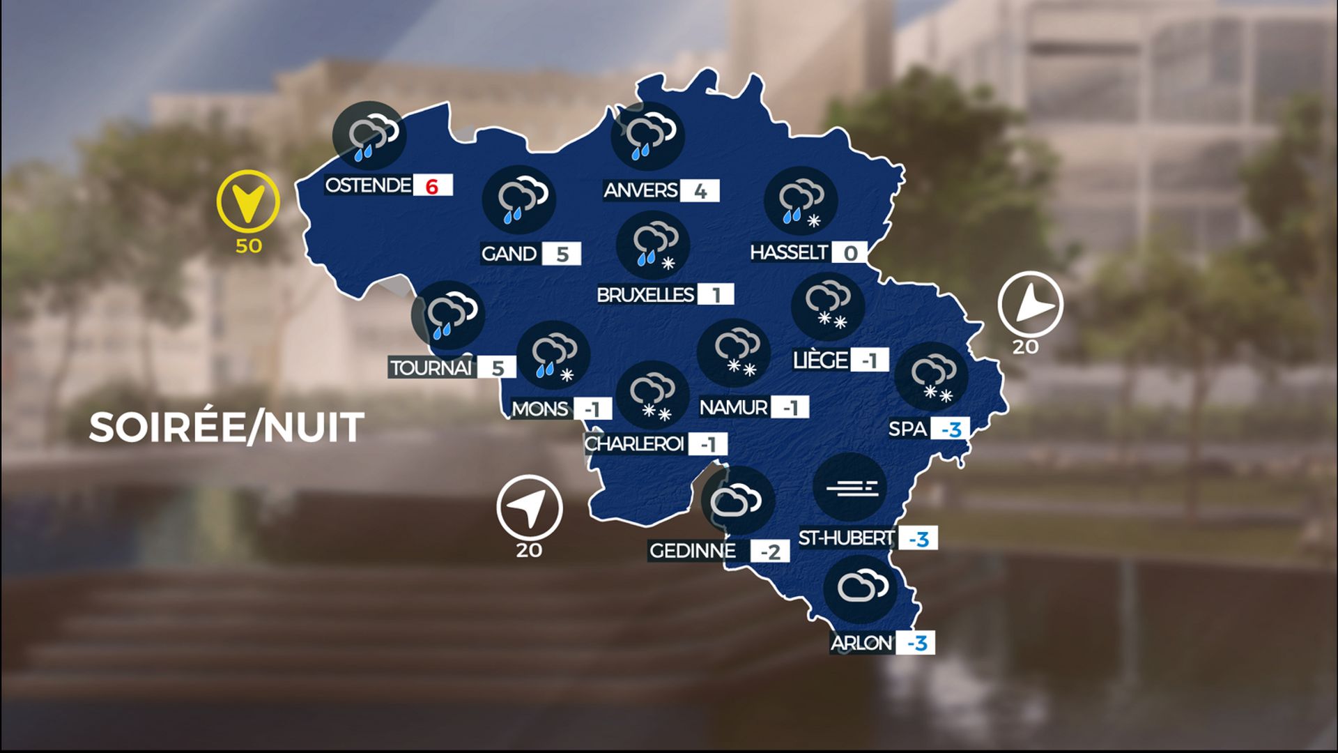 Prévisions cette nuit