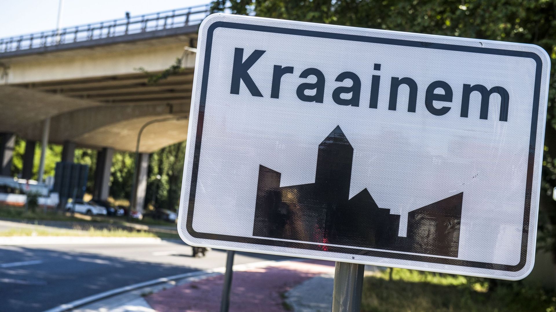 Le panneau de la commune de Kraainem