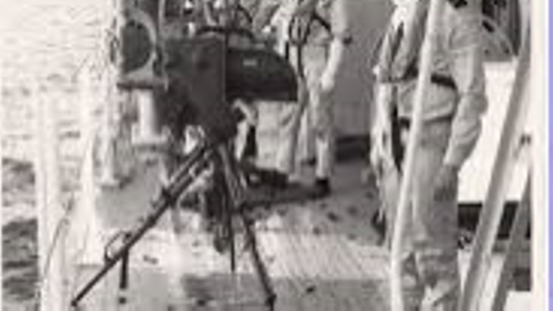 Les fusiliers marins avant l’assaut à Matadi, le 11 juillet 1960