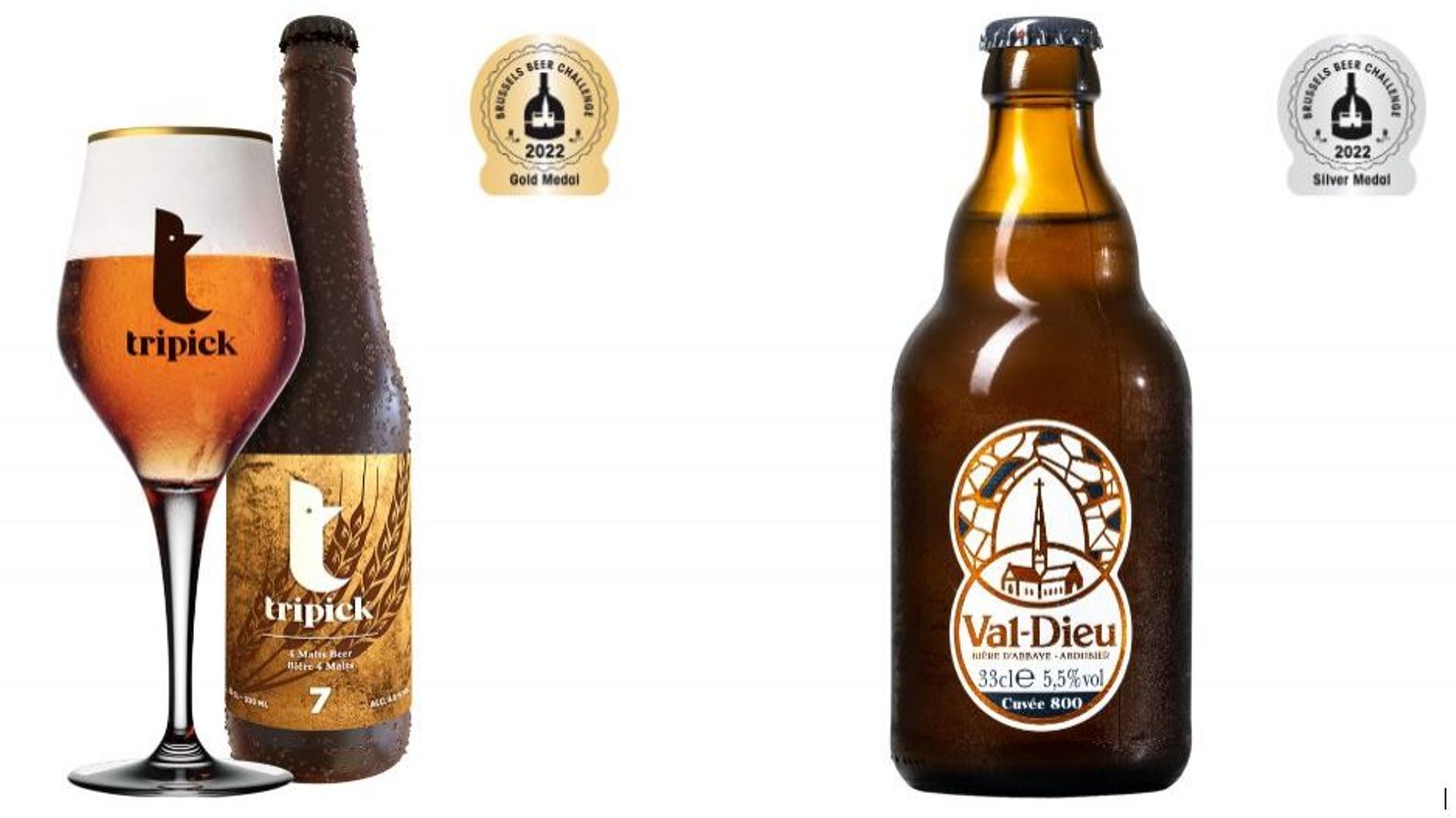 La Tripick 7 et la Val Dieu cuvée 800 sont les bières liégeoises figurant au palmarès du prestigieux concours.