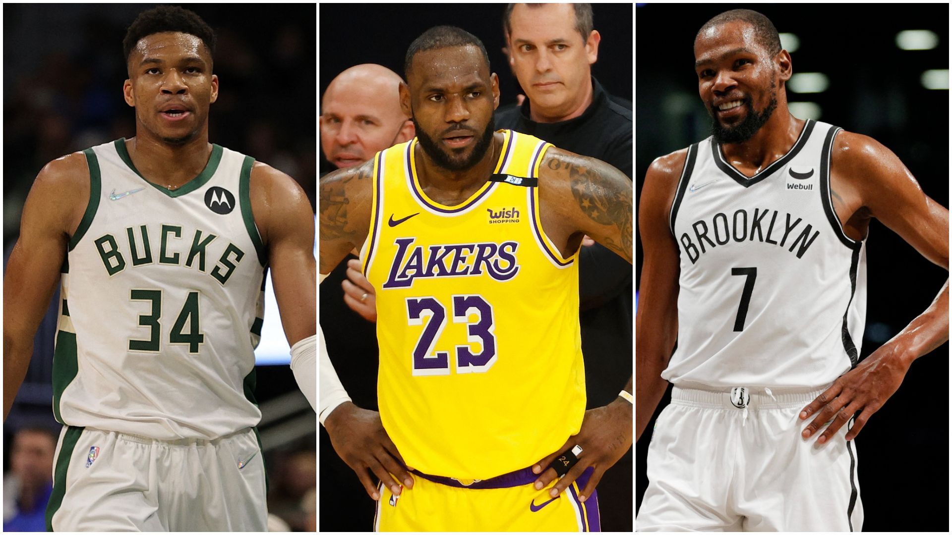 Basket, NBA : Giannis Antetokounmpo, LeBron James et Kevin Durant