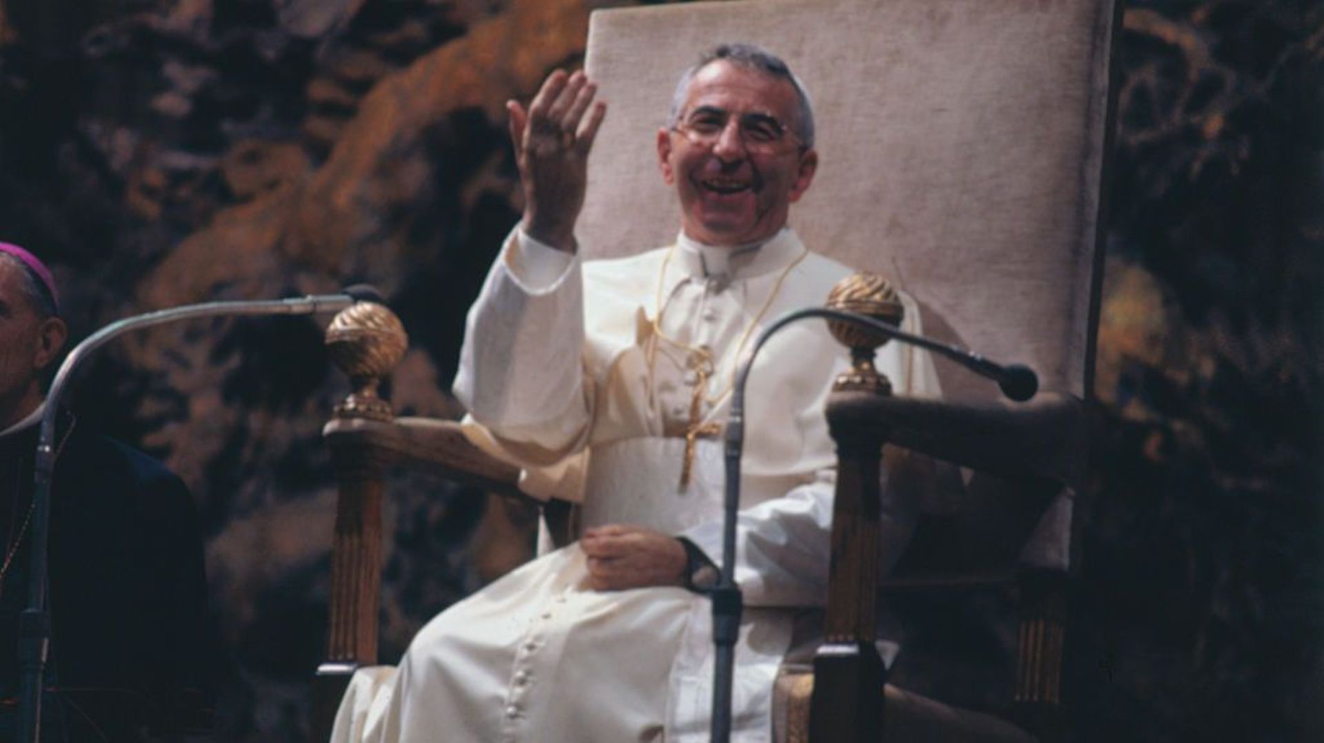 Pope John Paul I on Altar Chair