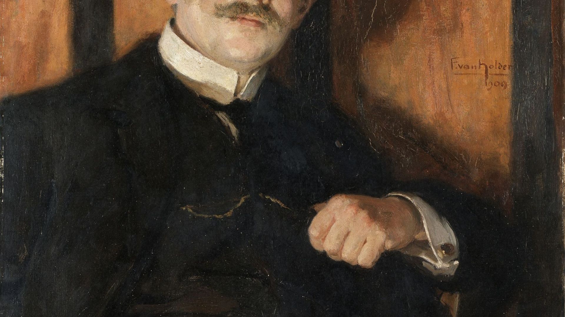 Portrait de Sander Pierron, par Frans Van Holder, 1909