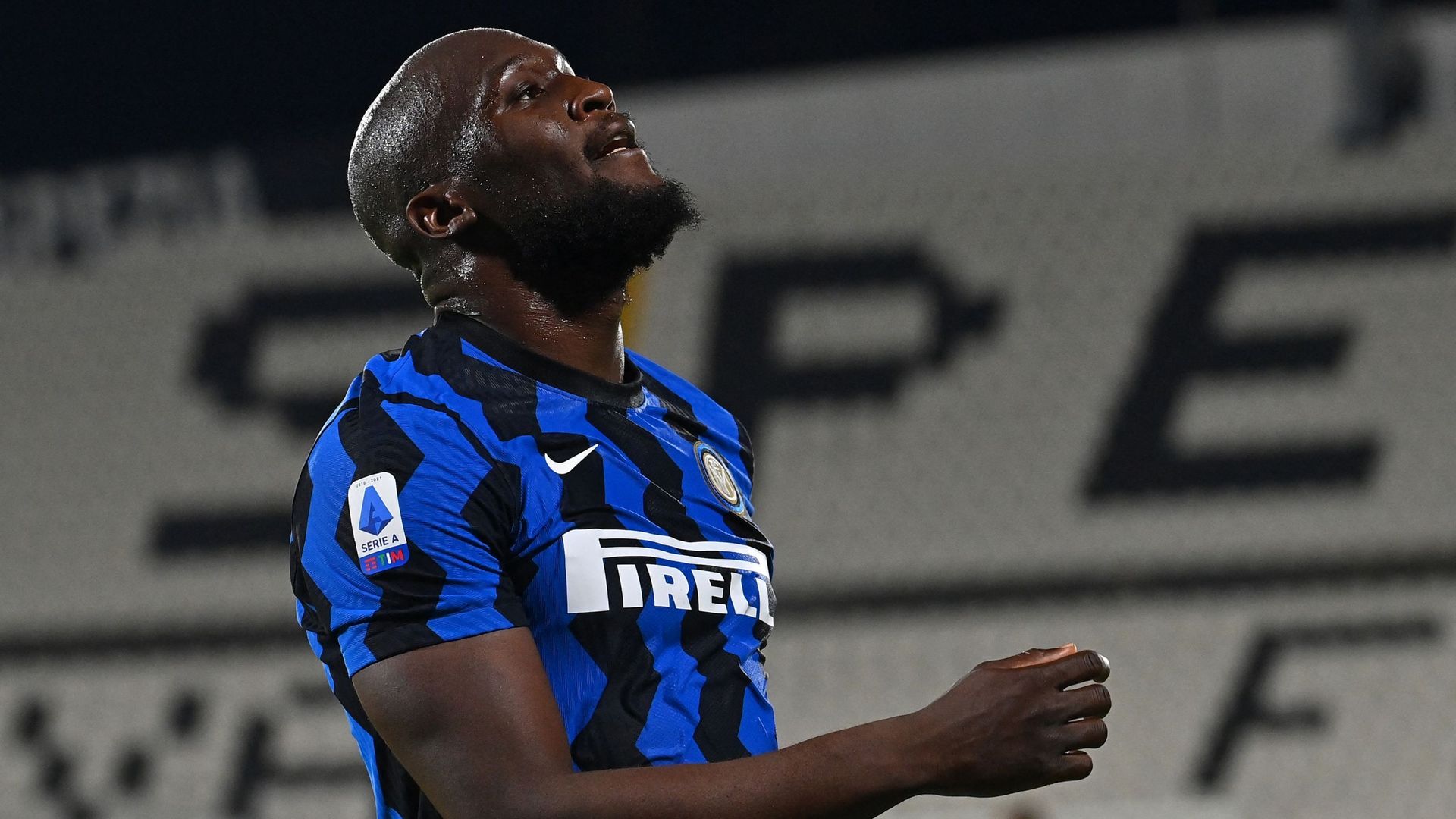 Romelu Lukaku blessé avec l'Inter.