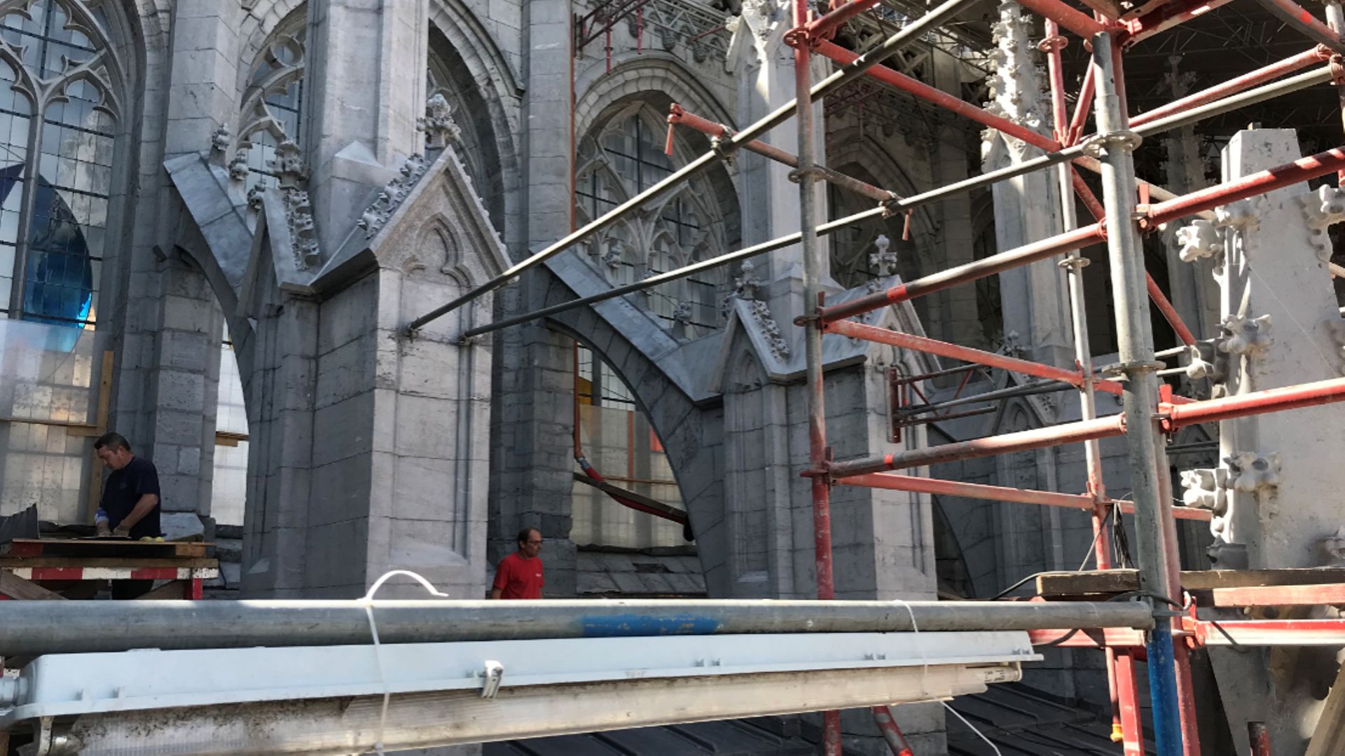 Liège: le chantier de la cathédrale Saint-Paul est à l'arrêt