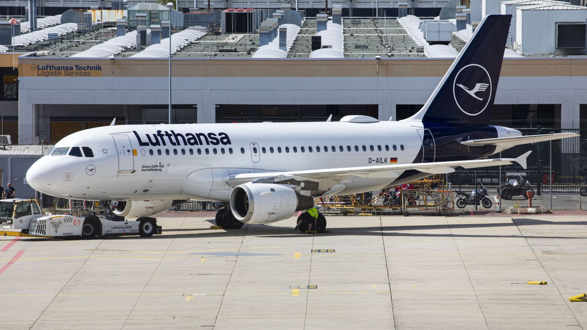 Un avion de la Lufthansa