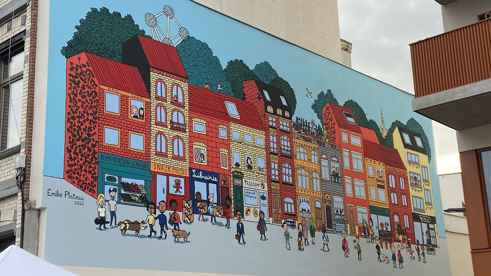 Fresque BD à Laeken