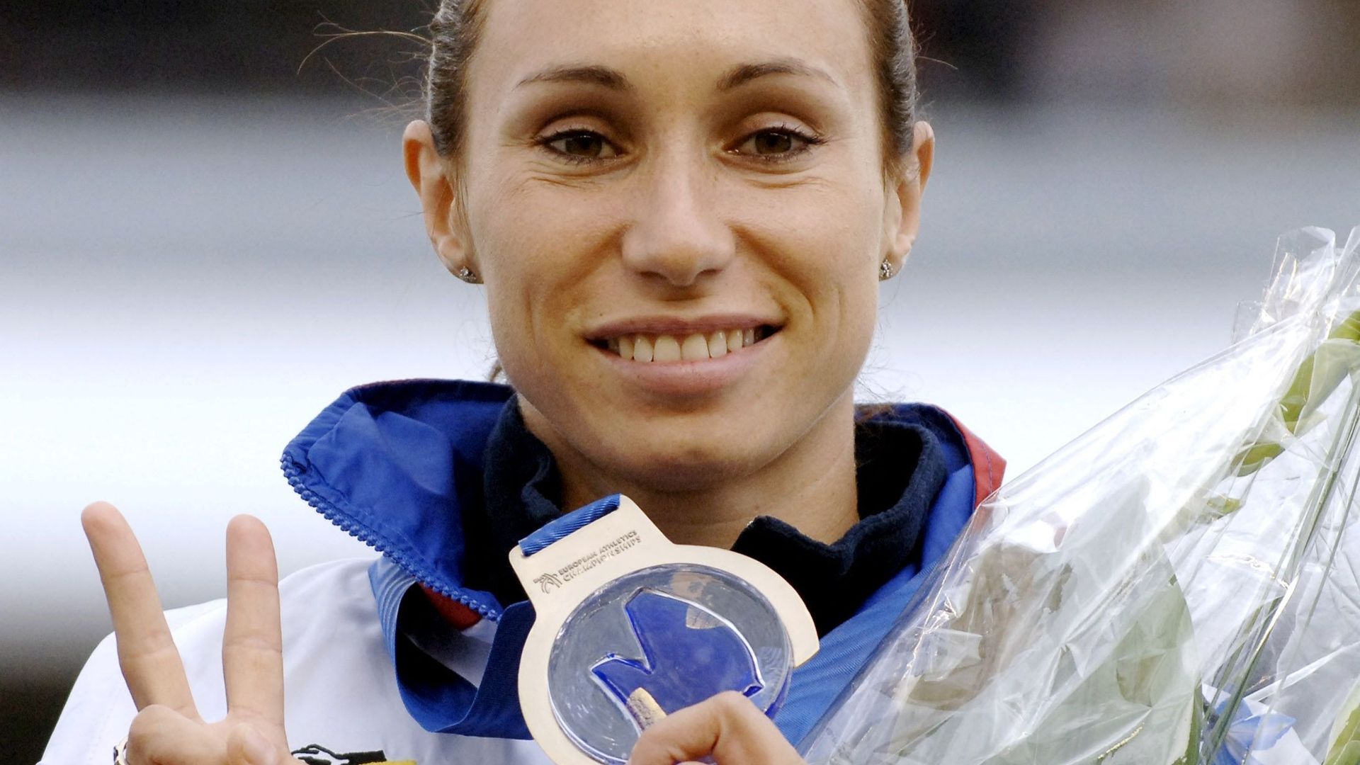 Kim Gevaert, lors de sa victoire en 2006 aux Championnats de Göteborg, (200 mètres)