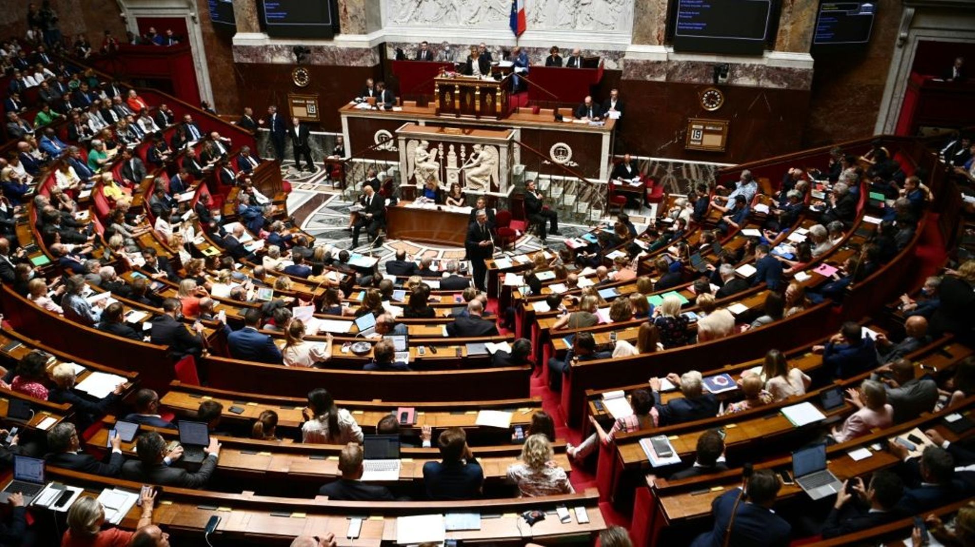 L'Assemblée nationale à Paris, le 19 juillet 2022