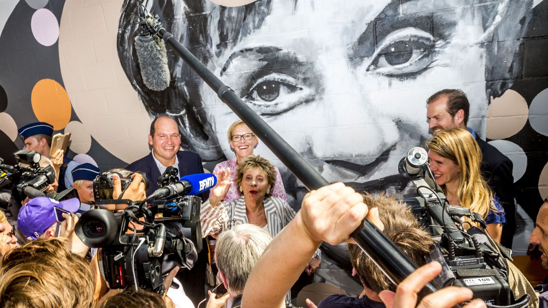 Quand Annie Cordy inaugurait en 2018 sa fresque et son parc à Laeken 