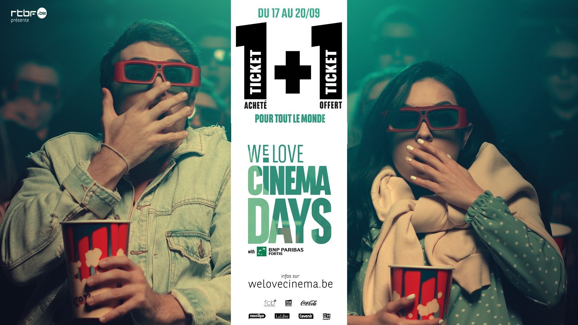 Concours : des places de cinéma lors des "We Love Cinema Days"
