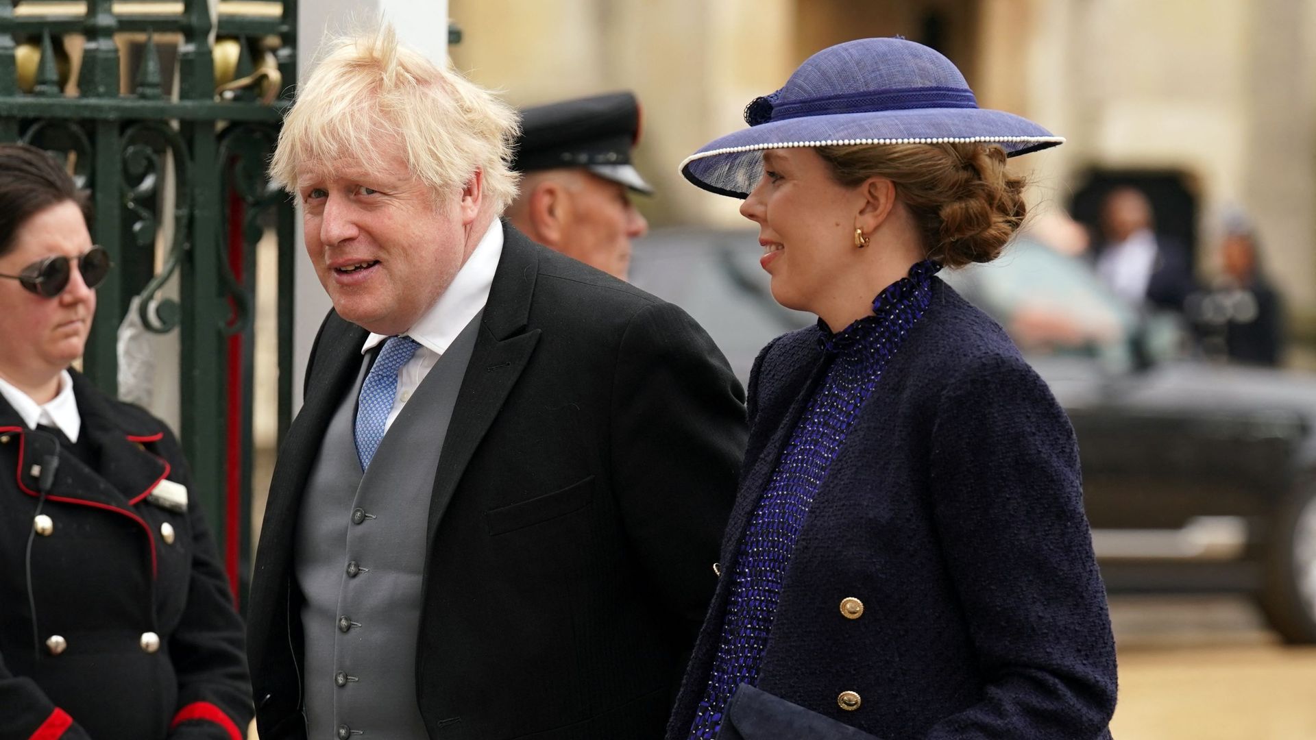L’ancien Premier ministre Boris Johnson et sa femme Carrie.
