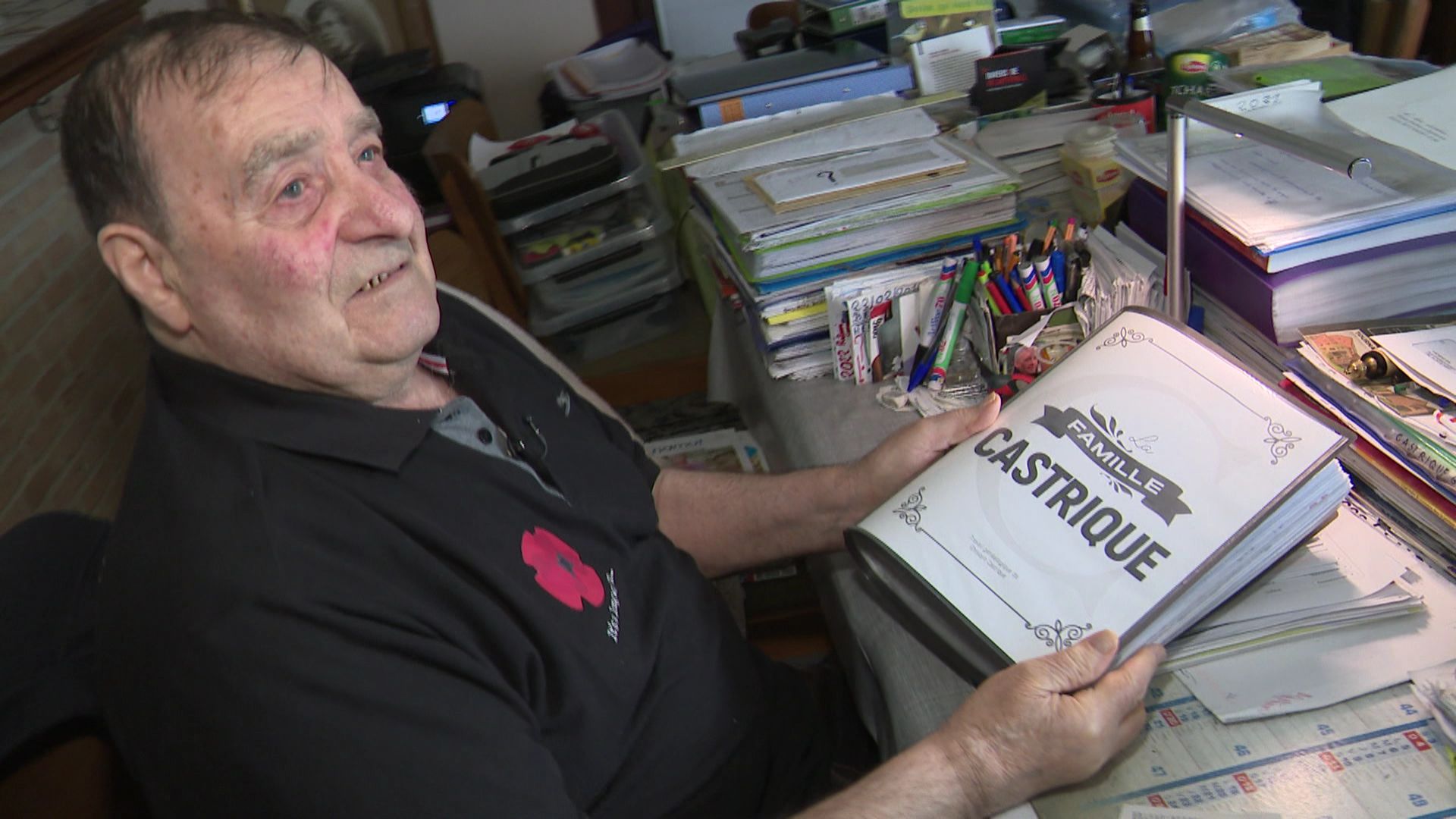 Ghislain Castrique, agriculteur à la retraite à Ploegsteert, passionné de la guerre de 14.