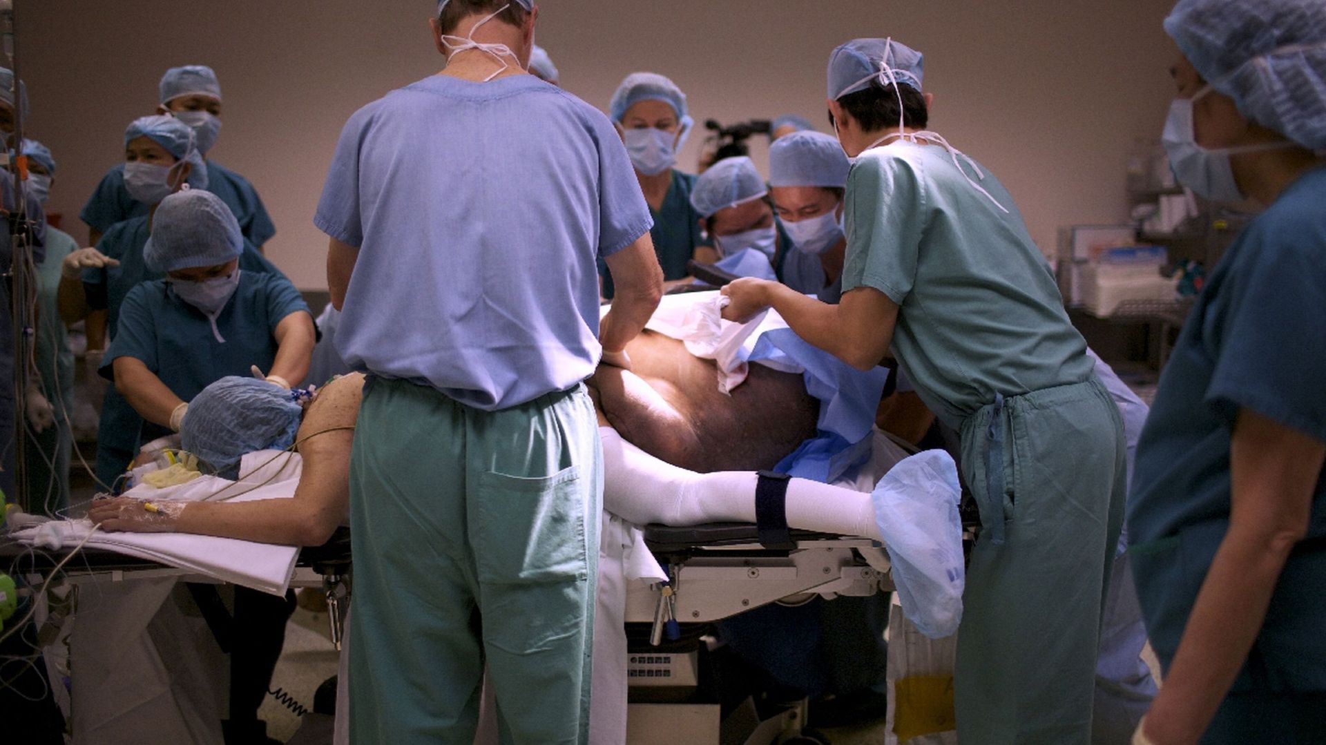Précédente opération du même patient, en 2012