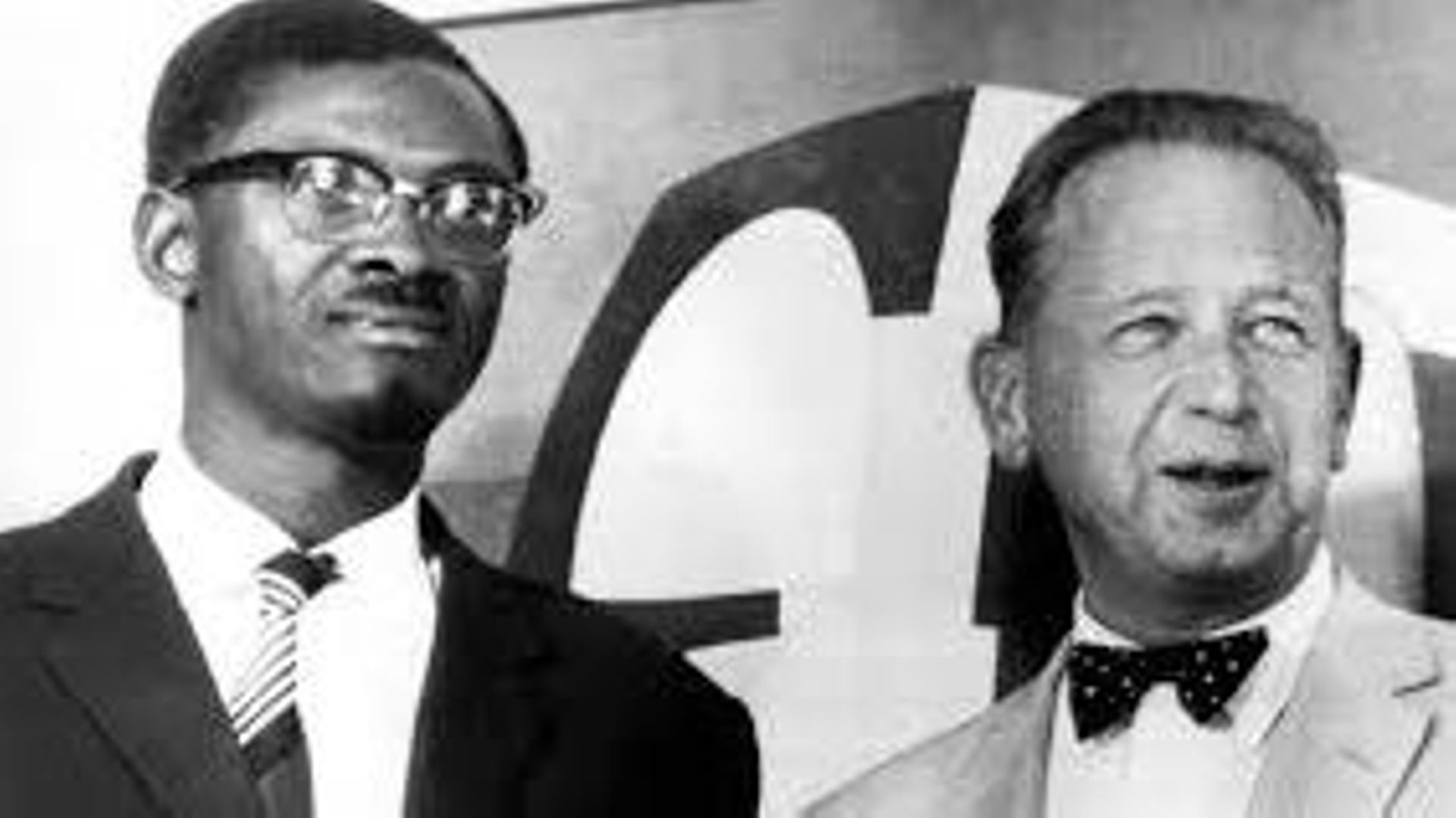 Patrice Lumumba et Dag Hammarskjöld, en juillet-août 1960.
