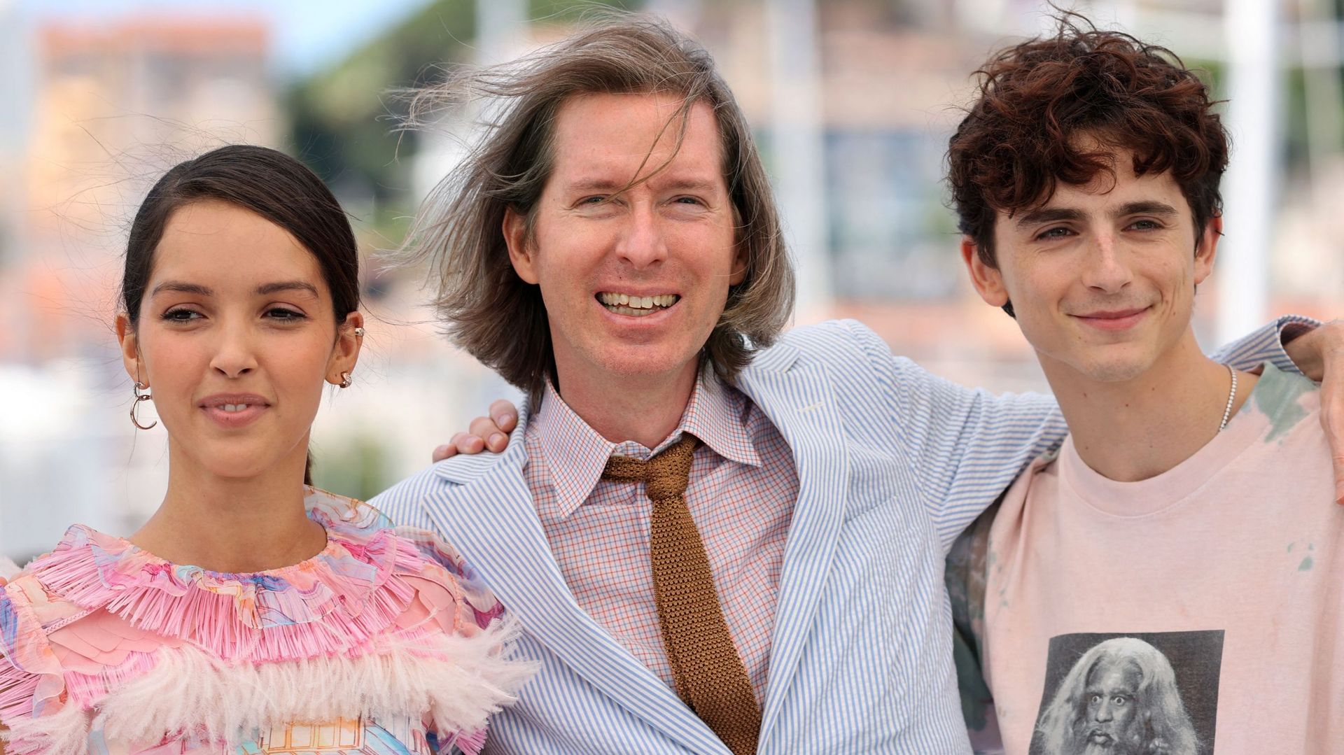 Lyna Khoudry, Wes Anderson et Timothee Chalamet