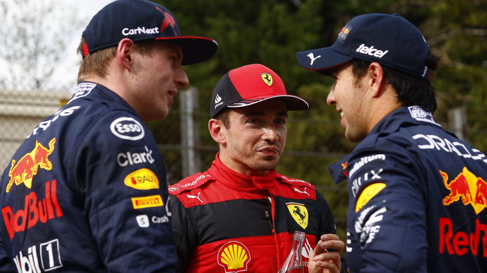 F1 Canada : Max Verstappen, Sergio Perez et Charles Leclerc