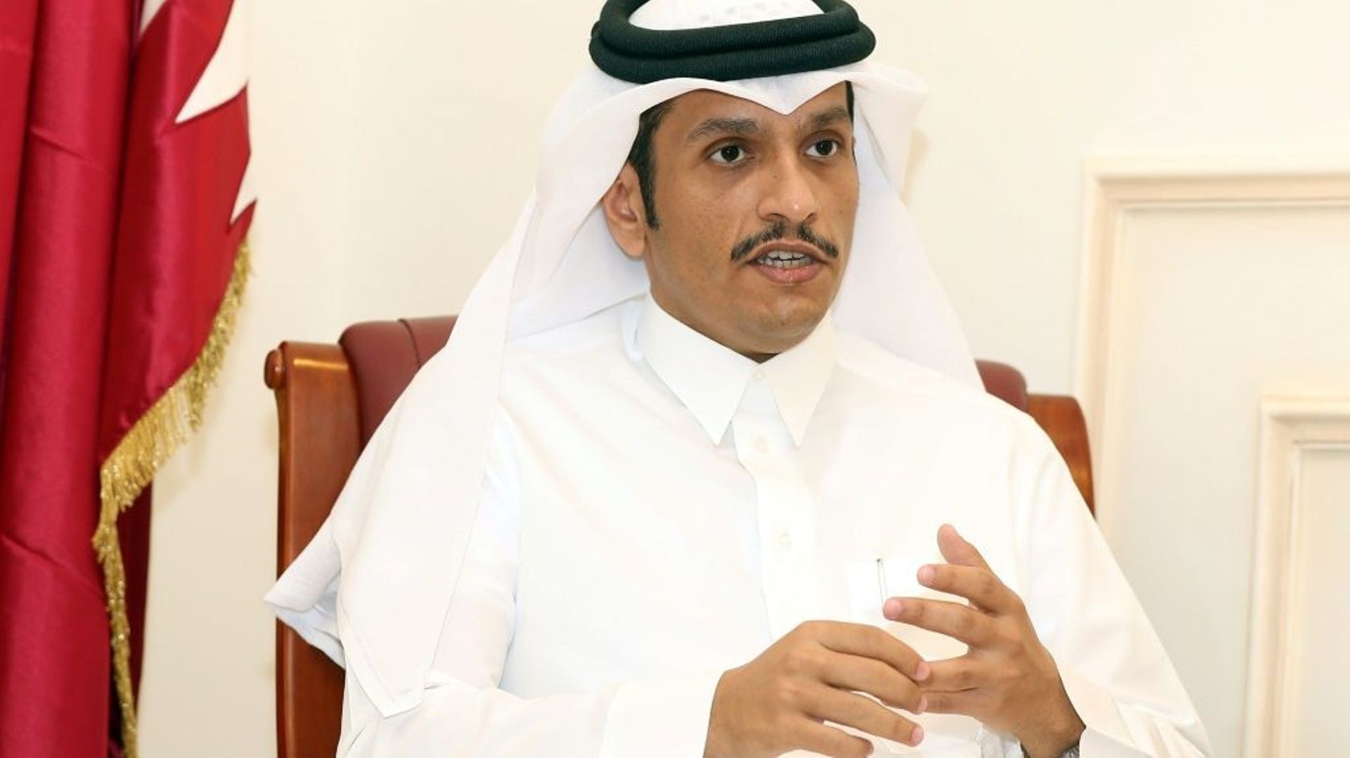 Le cheikh Mohammed ben Abderrahmane Al-Thani, le 8 juin 2017 à Doha