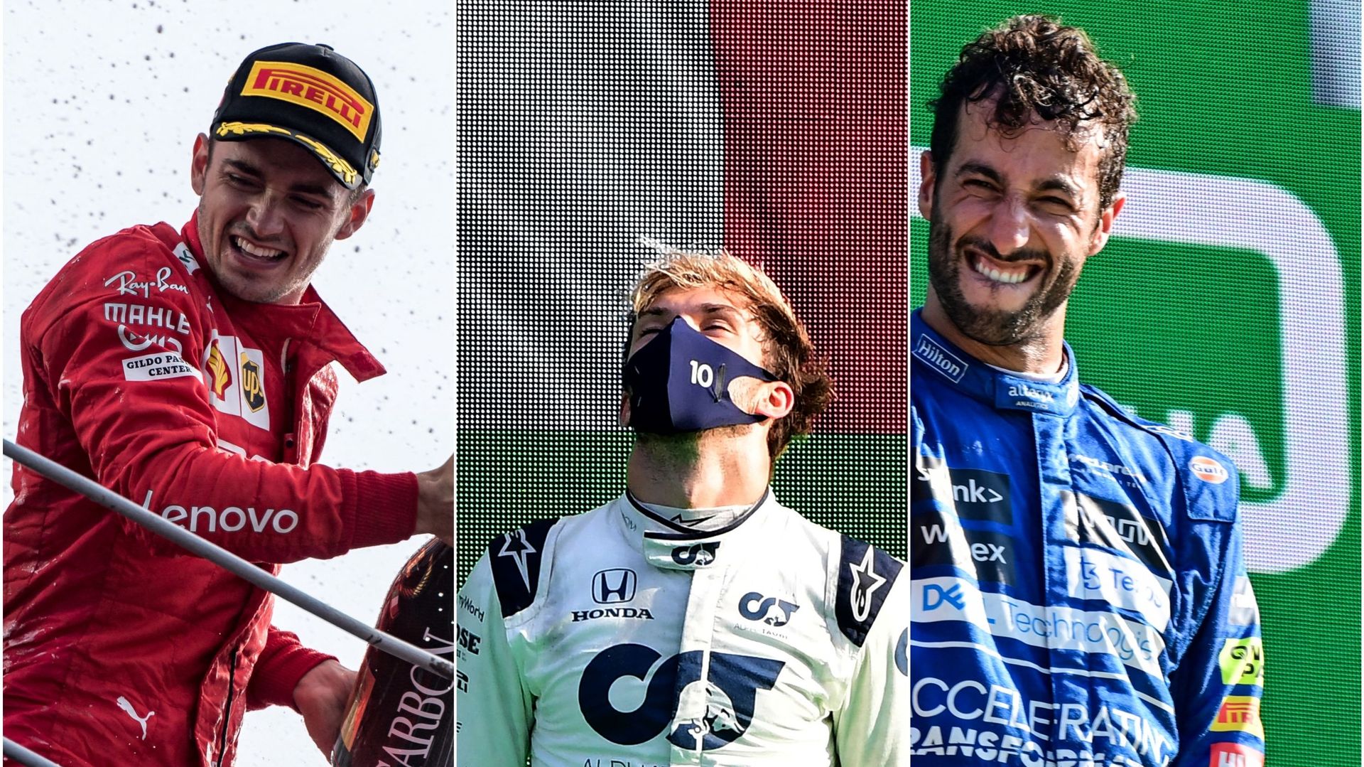 Leclerc, Gasly et Ricciardo ont remporté les dernières éditions du GP d’Italie.