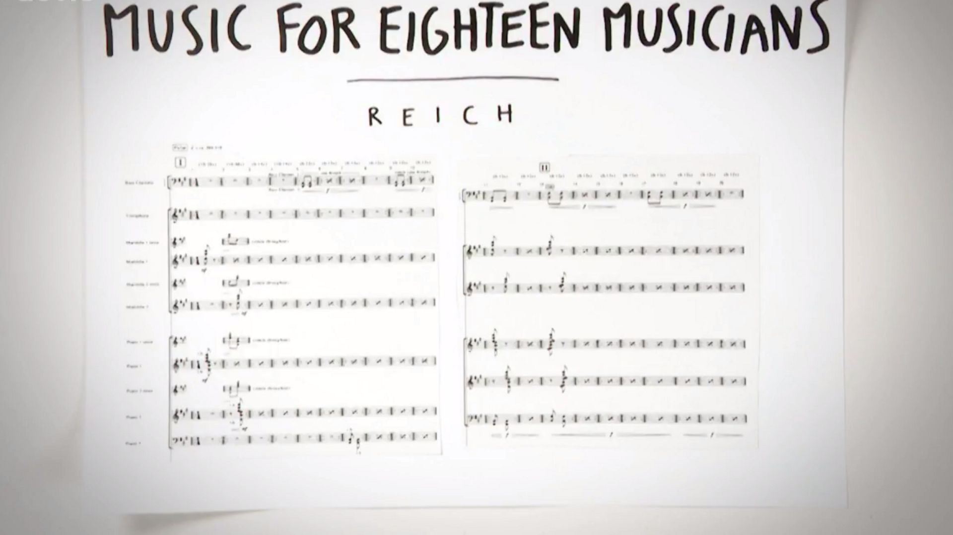 Je Sais Pas Vous de Patrick Leterme : REICH - Music for eighteen musicians