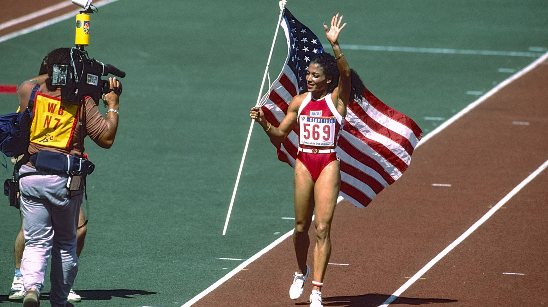 Florence Griffith Joyner au Jeux Olympiques d'été en 1988, à Séoul