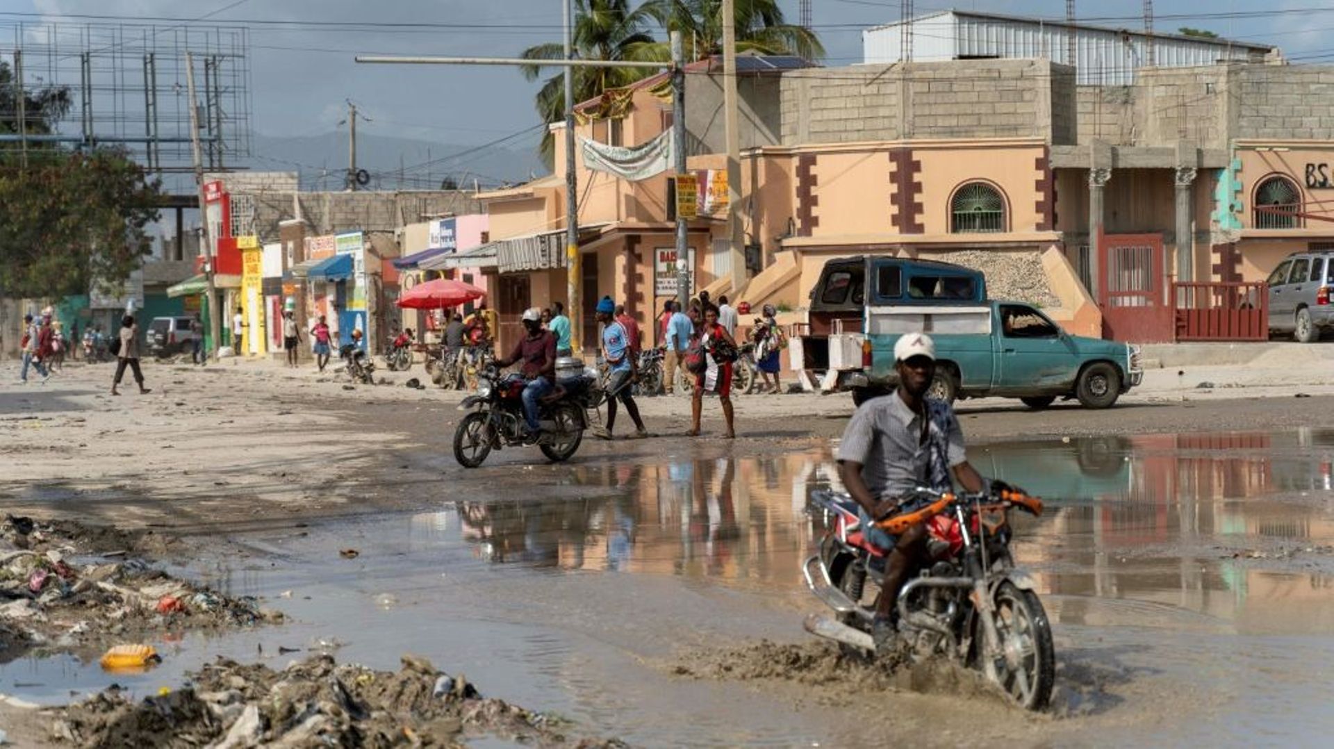 Une rue de Port-au-Prince, le 15 octobre 2022 en Haïti