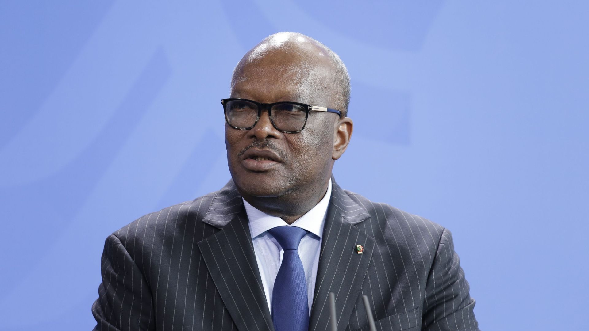 Le président du Burkina Faso, Roch Marc Kaboré, lors d’une visite en Allemagne en 2017