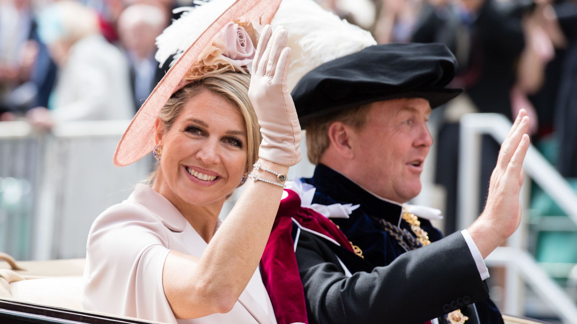 Le roi Willem-Alexander des Pays-Bas et sa femme la reine Maxima