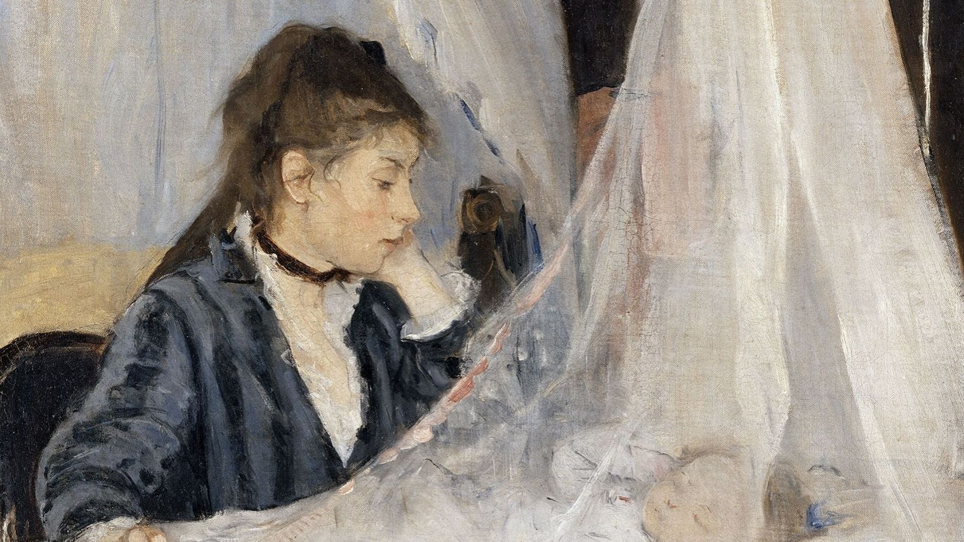 'Le nouveau-né est le visage de la considération' (Berthe Morisot - Le berceau)