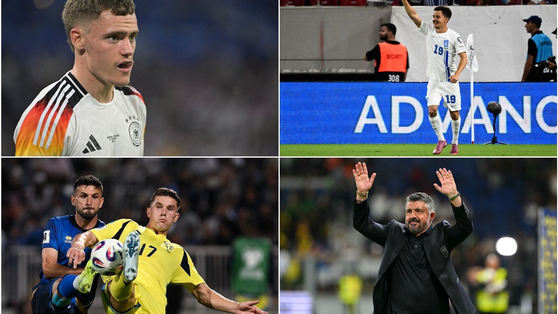 Qualifications pour la Coupe du Monde : huit équipes pour se qualifier, l’Allemagne et l’Italie pour se relancer, la Grèce et la Suède au pied du mur