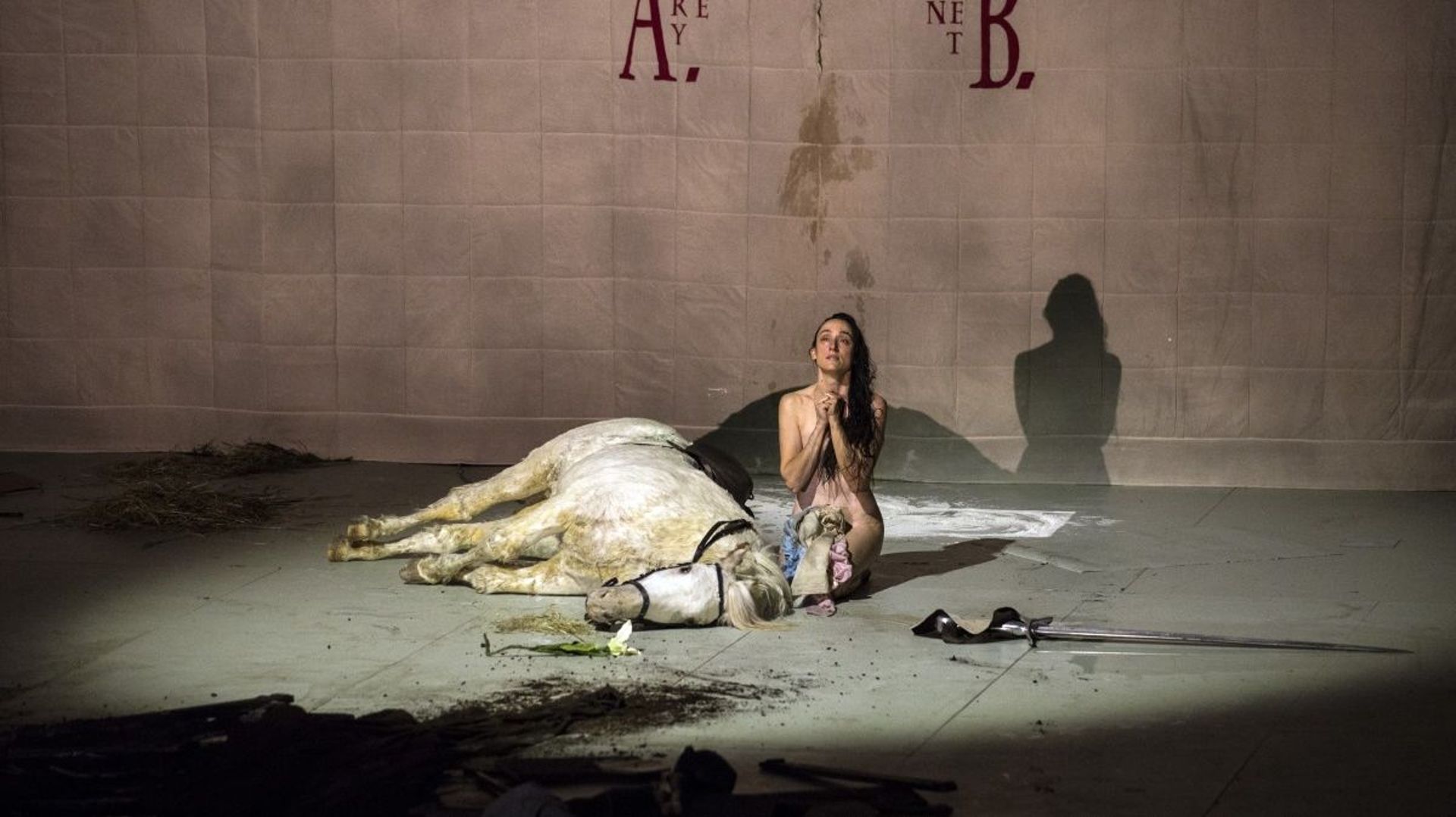 Audrey Bonnet dans "Jeanne d'Arc au bûcher" (Honegger/Claudel) mise en scène de Romeo Castellucci