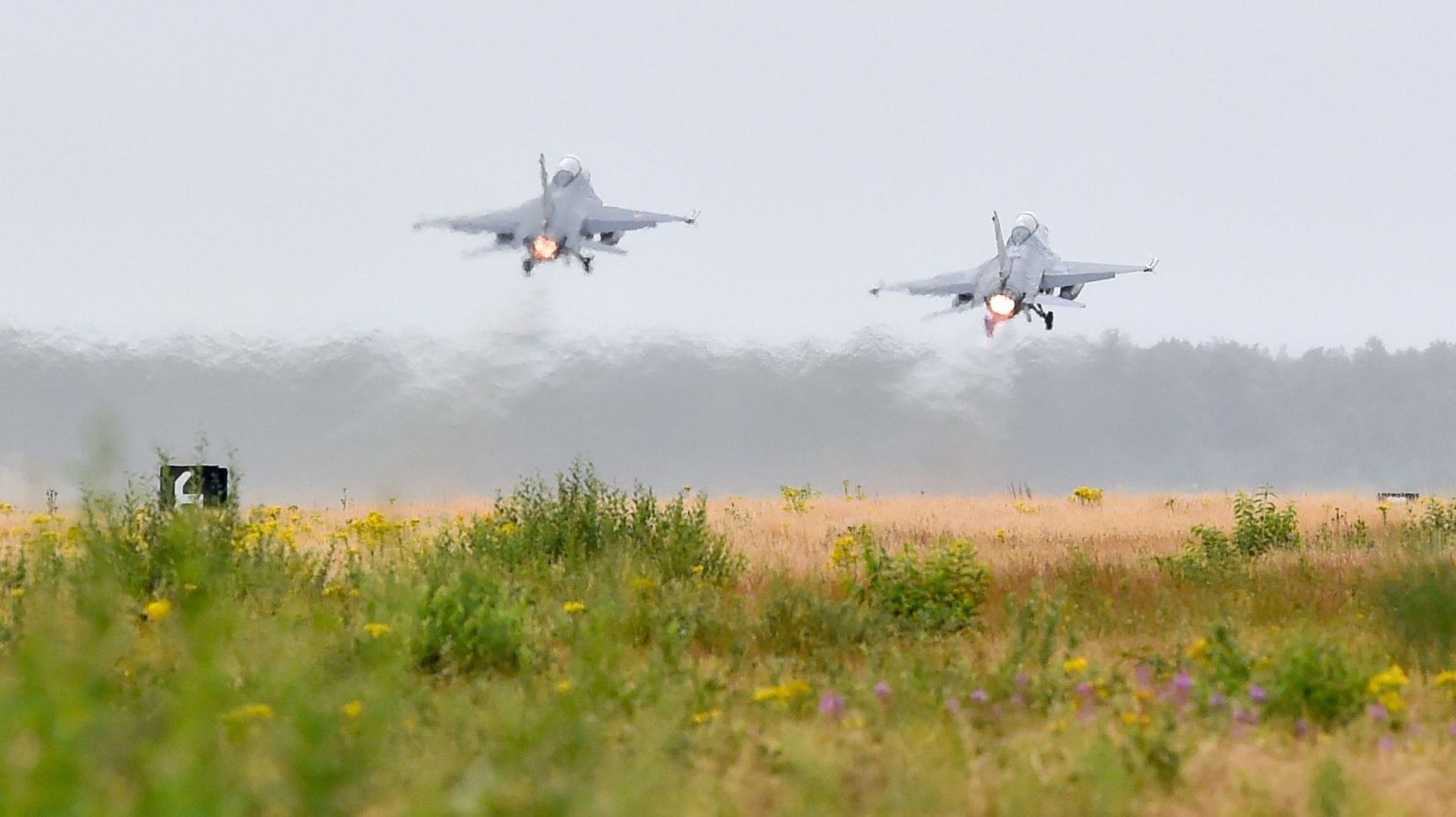 Des F-16 belges en vol
