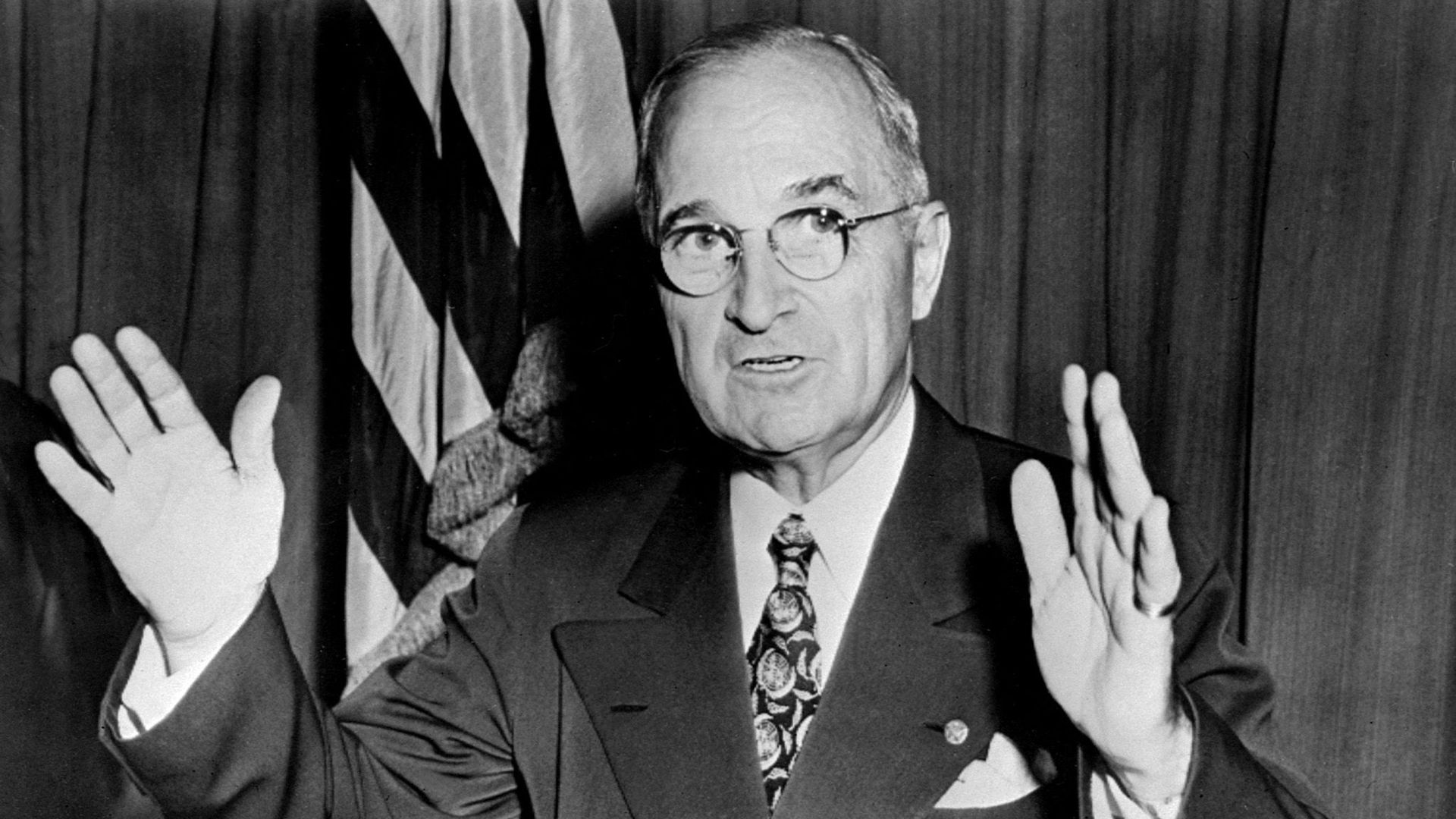 Harry S. Truman, en 1950 (lors d'une allocution radiophonique) 