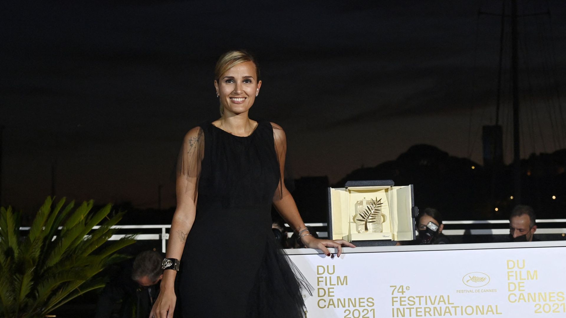 Photographie de la réalisatrice Julia Ducournau faisant partie du jury 2023 du festival de Cannes. Elle avait remporté la Palme d’or avec son film "Titane" en 2021.