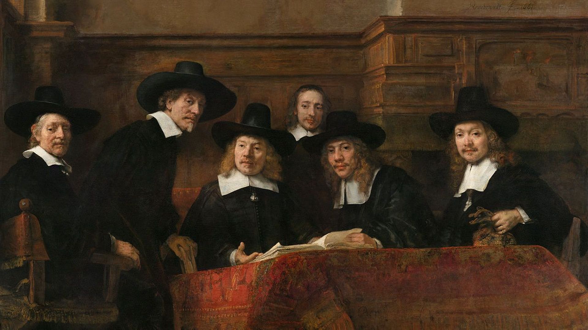 Le Syndic de la guilde des drapiers, par Rembrandt