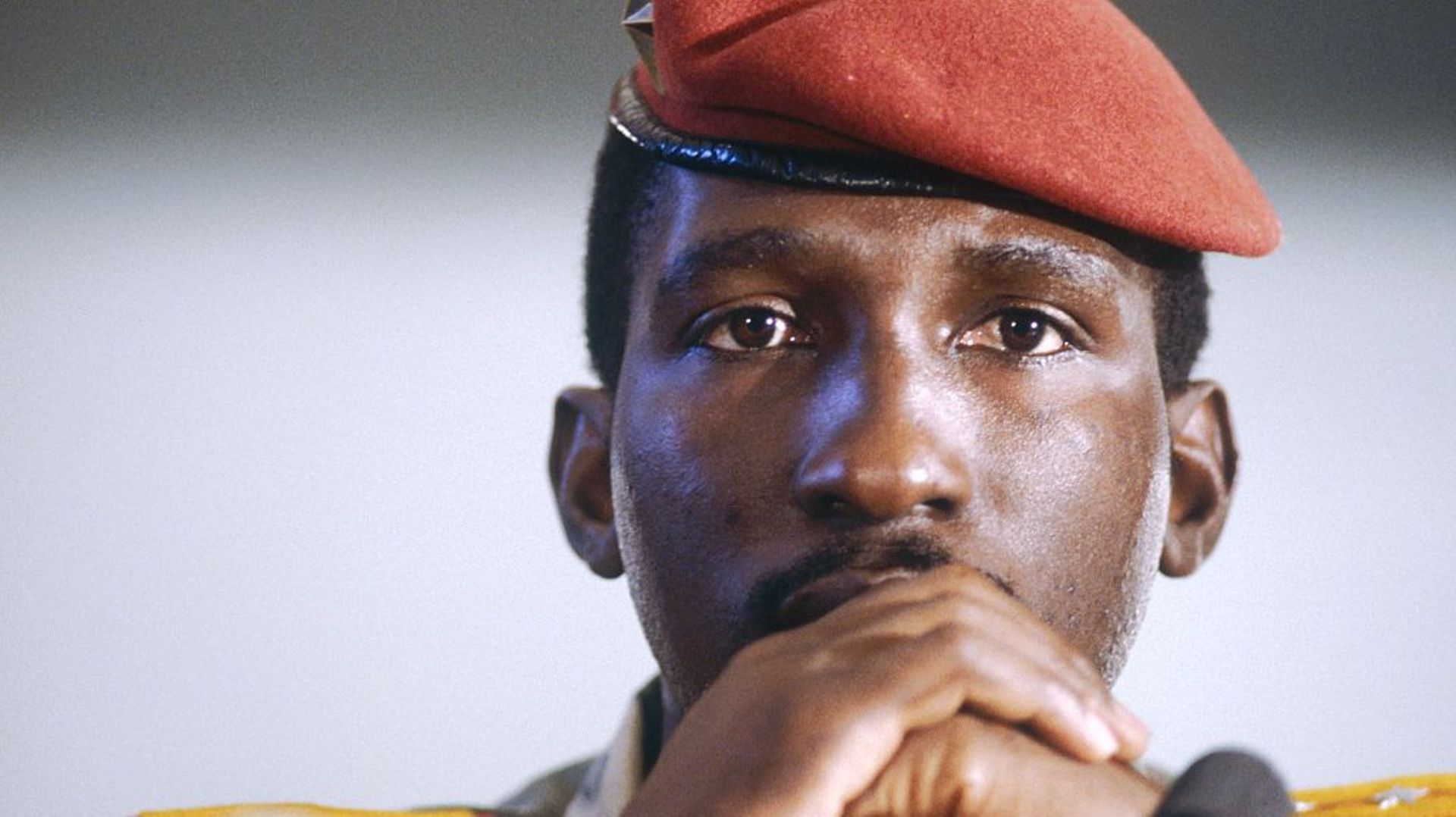 Le leader de la révolution burkinabè, Thomas Sankara, au 8e sommet du Mouvement des non-alignés en 1983.