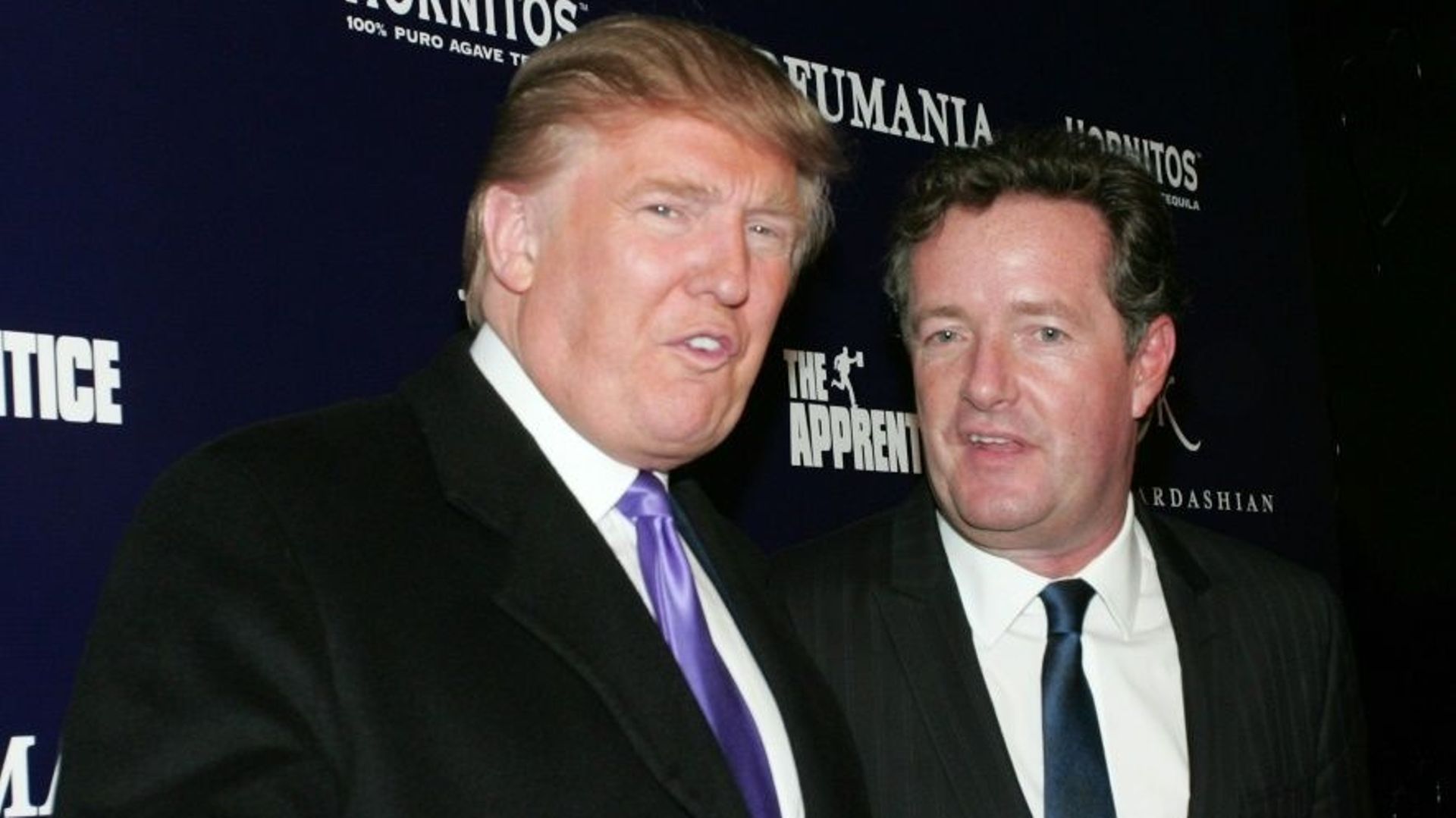 Piers Morgan avec Donald Trump le novembre 2010 à New York
