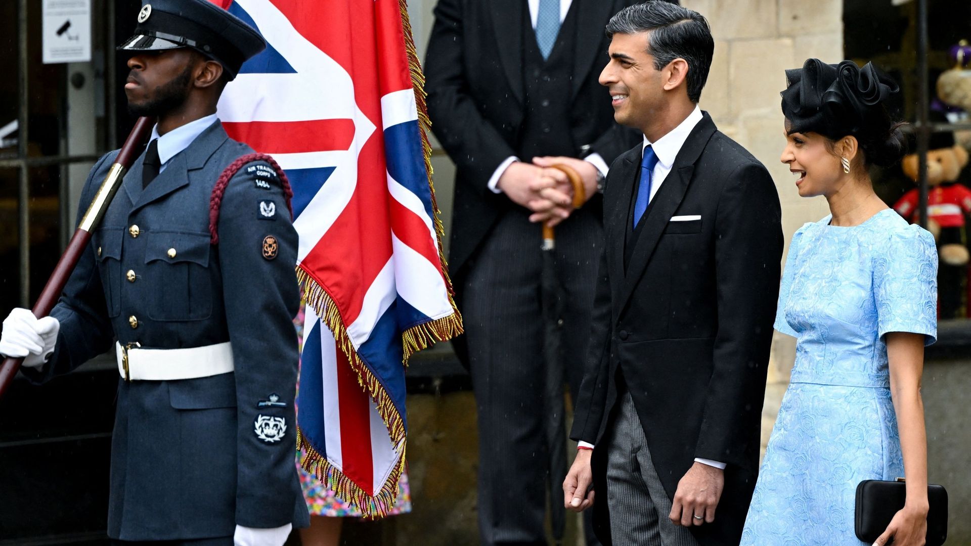 Le Premier ministre Rishi Sunak et sa femme Akshata Murty.
