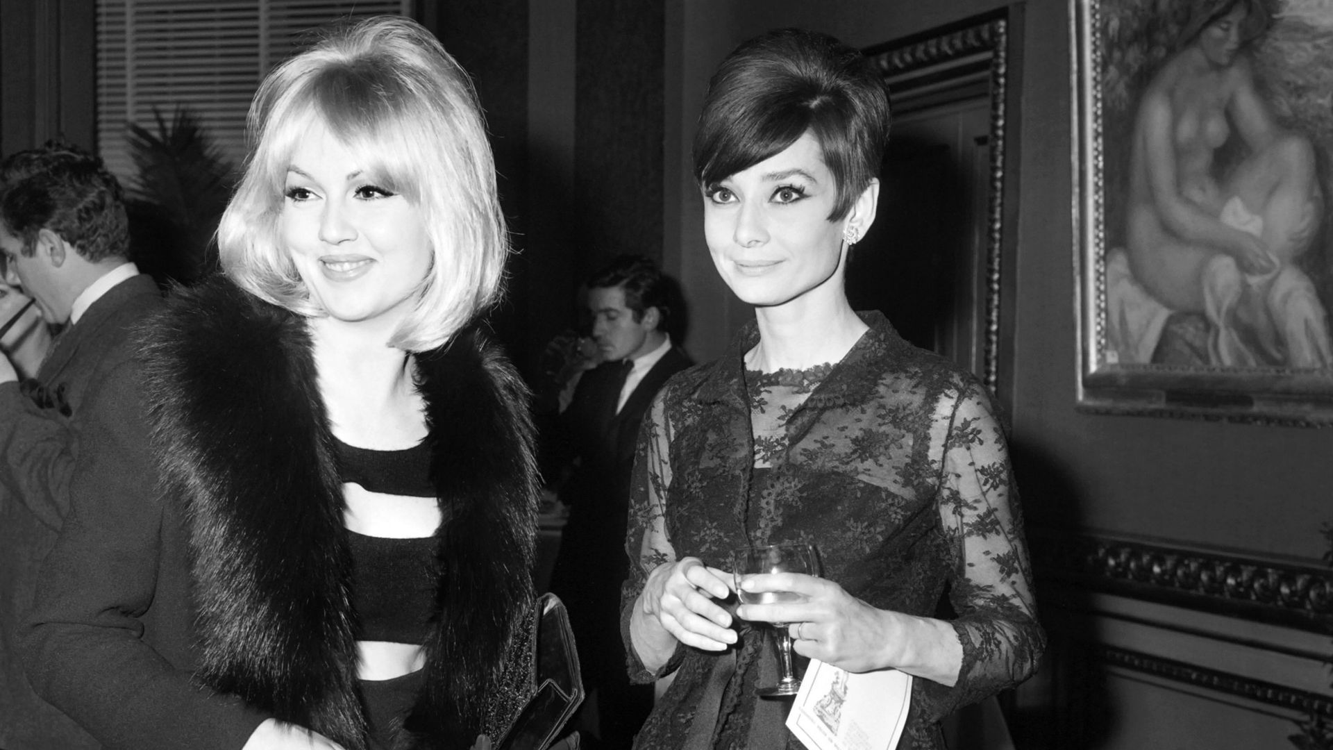 Avec Audrey Hepburn le 30 novembre 1965 à Boulogne-Billancourt