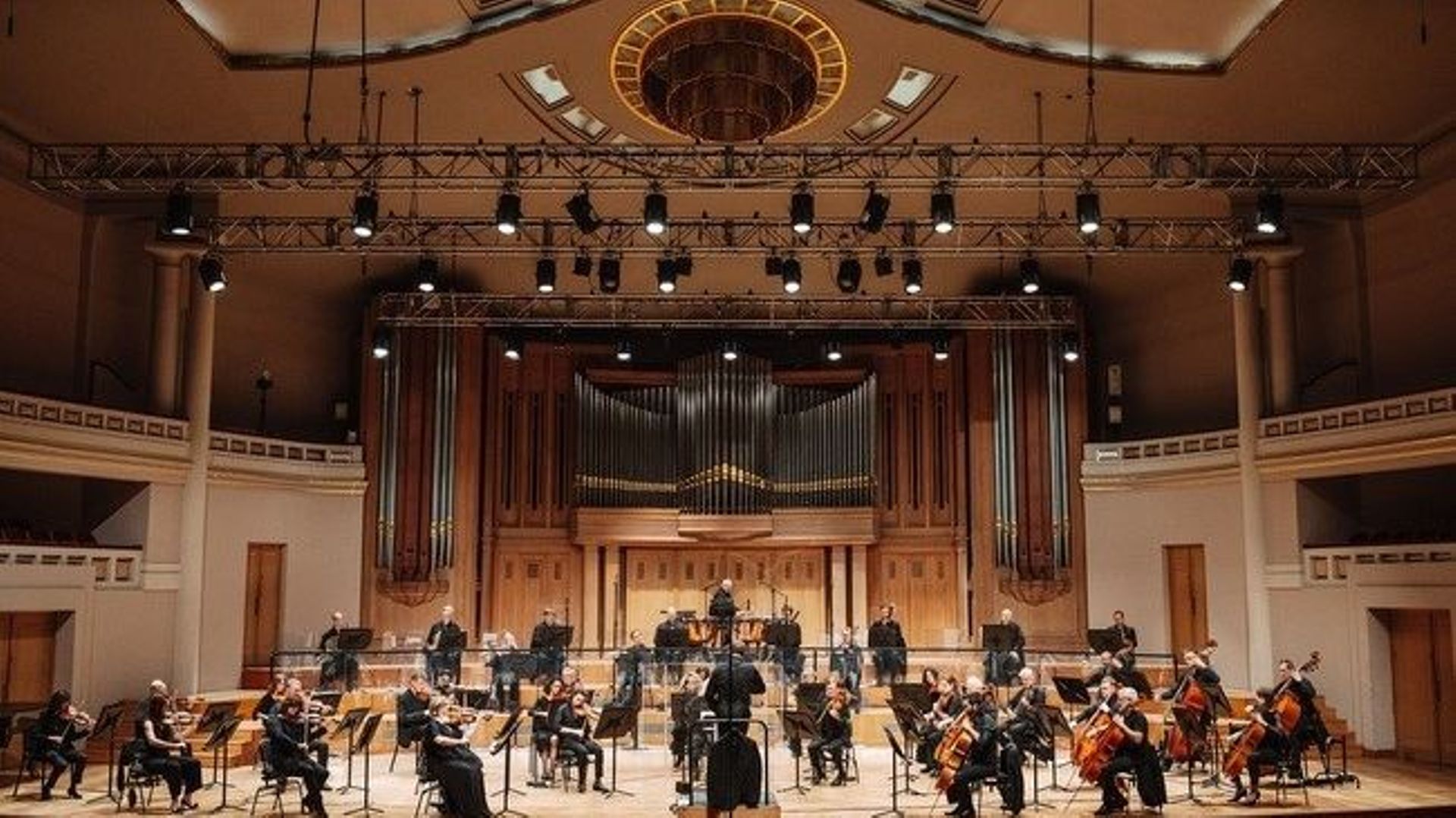 Le Belgian National Orchestra lors du concert de la Fête de la Musique ce 21 juin 2020