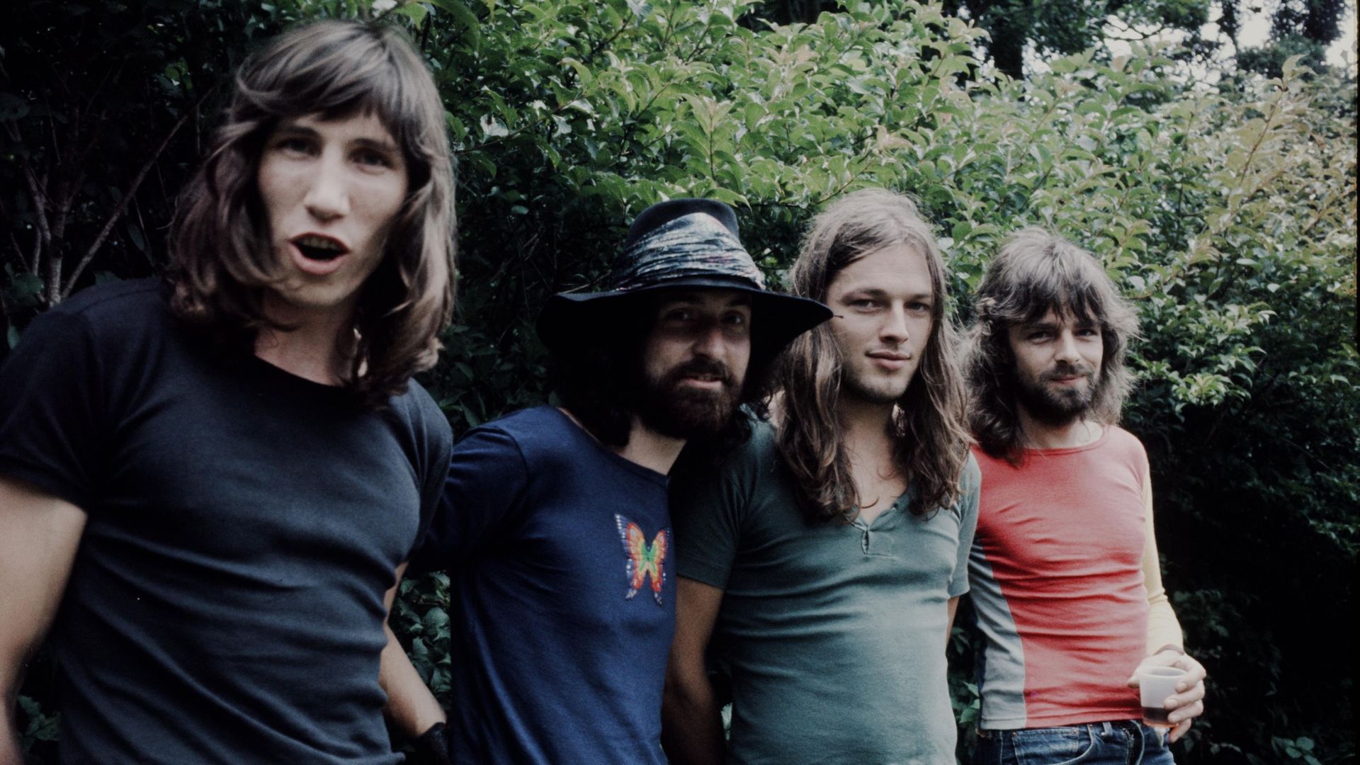 Pink Floyd au Japon en 1971 (de gauche à droite Roger Waters, Nick Mason, David Gilmour et Rick Wright.