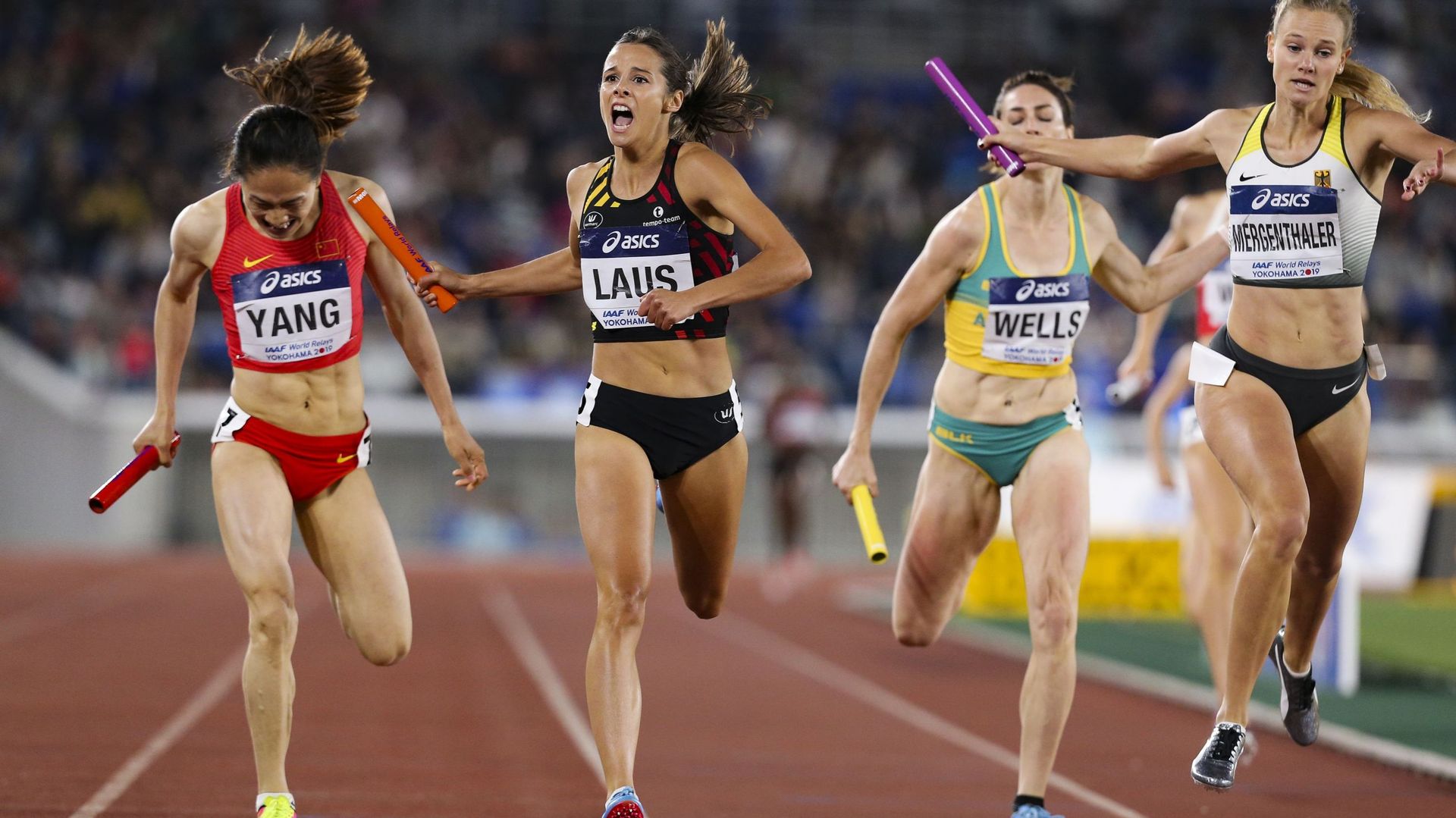 Camille Laus, la capitaine, qualifie la Belgique pour la finale A des mondiaux de relais 2019, ouvrant la voie vers les jeux olympiques