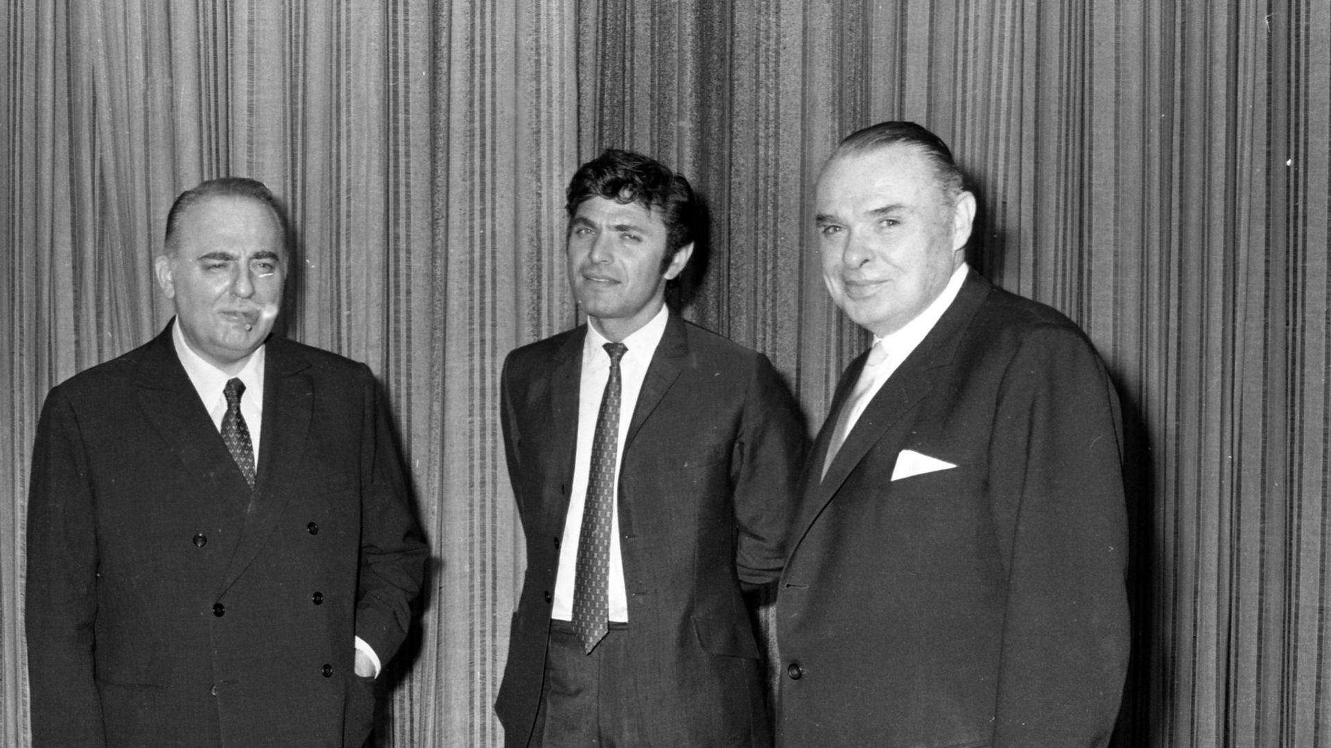 L'ancien directeur Georges Mathonet (tout à droite) pris en photo en 1969.