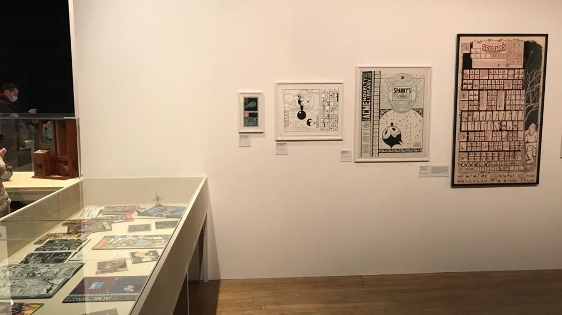 Des images de l'exposition Chris Ware au Festival international de la Bande dessinée d'Angoulême