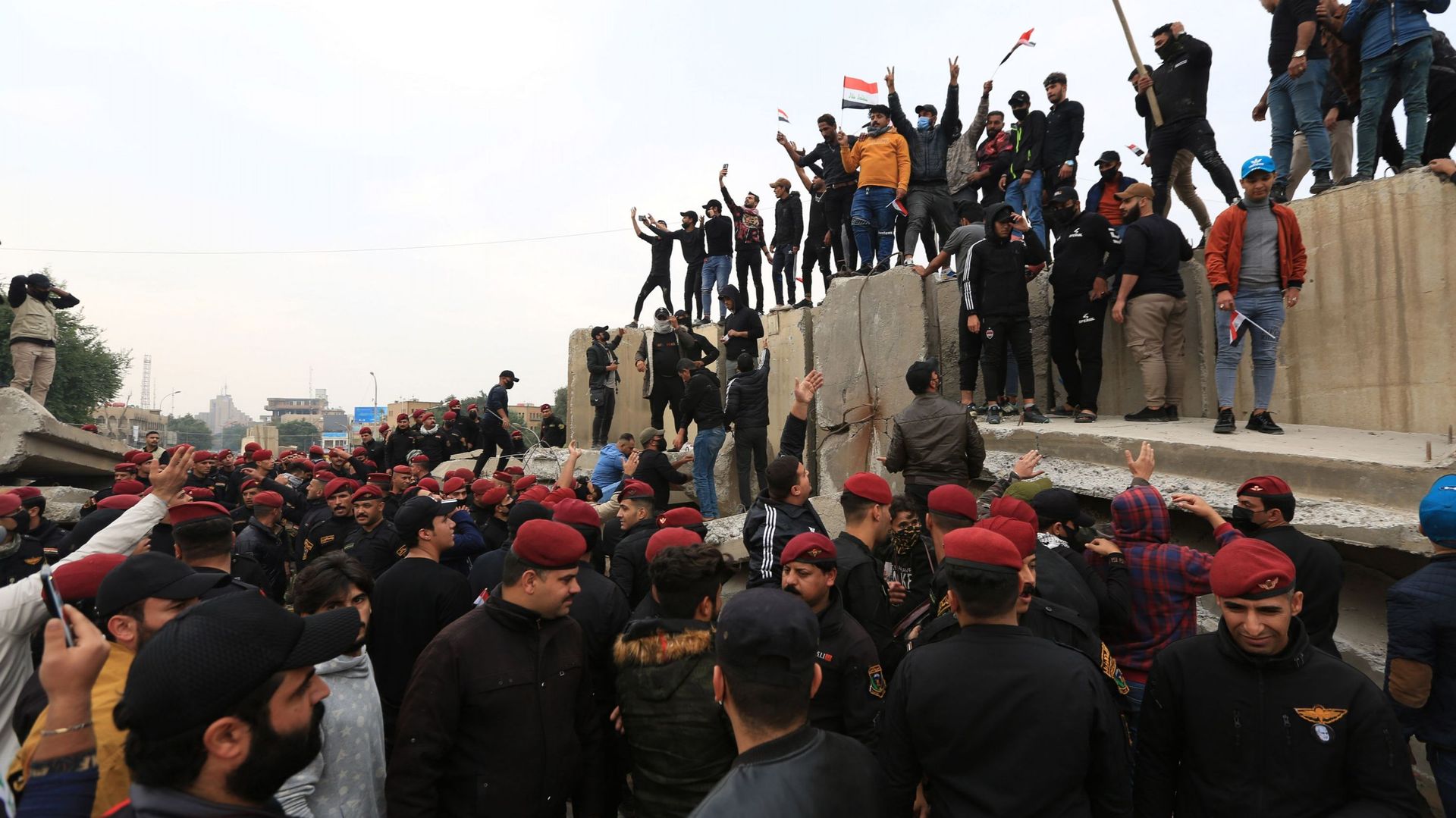 Protests in Iraq after election results 