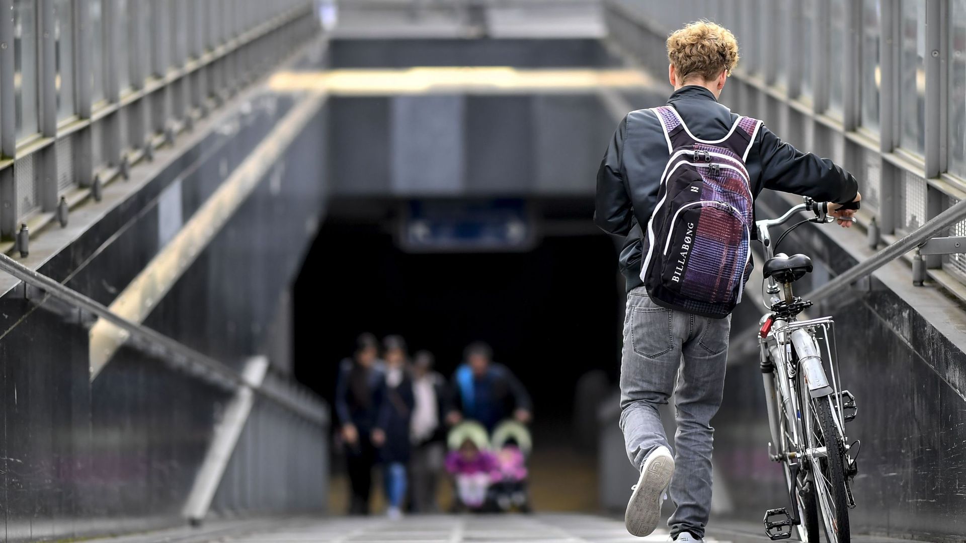 Un plan incliné à la gare d'Anvers